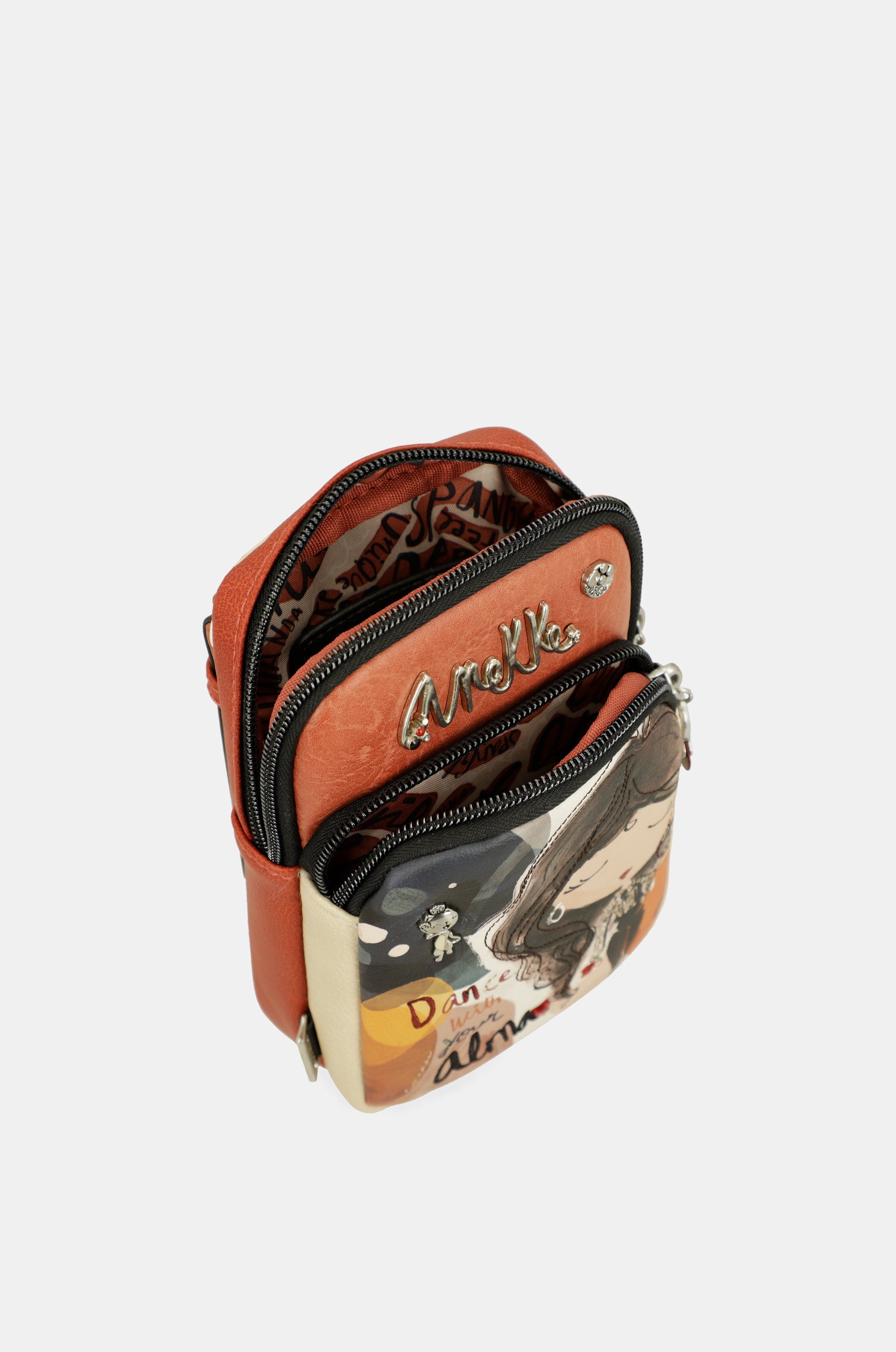 Mini bandolera con bolsillo Alma
