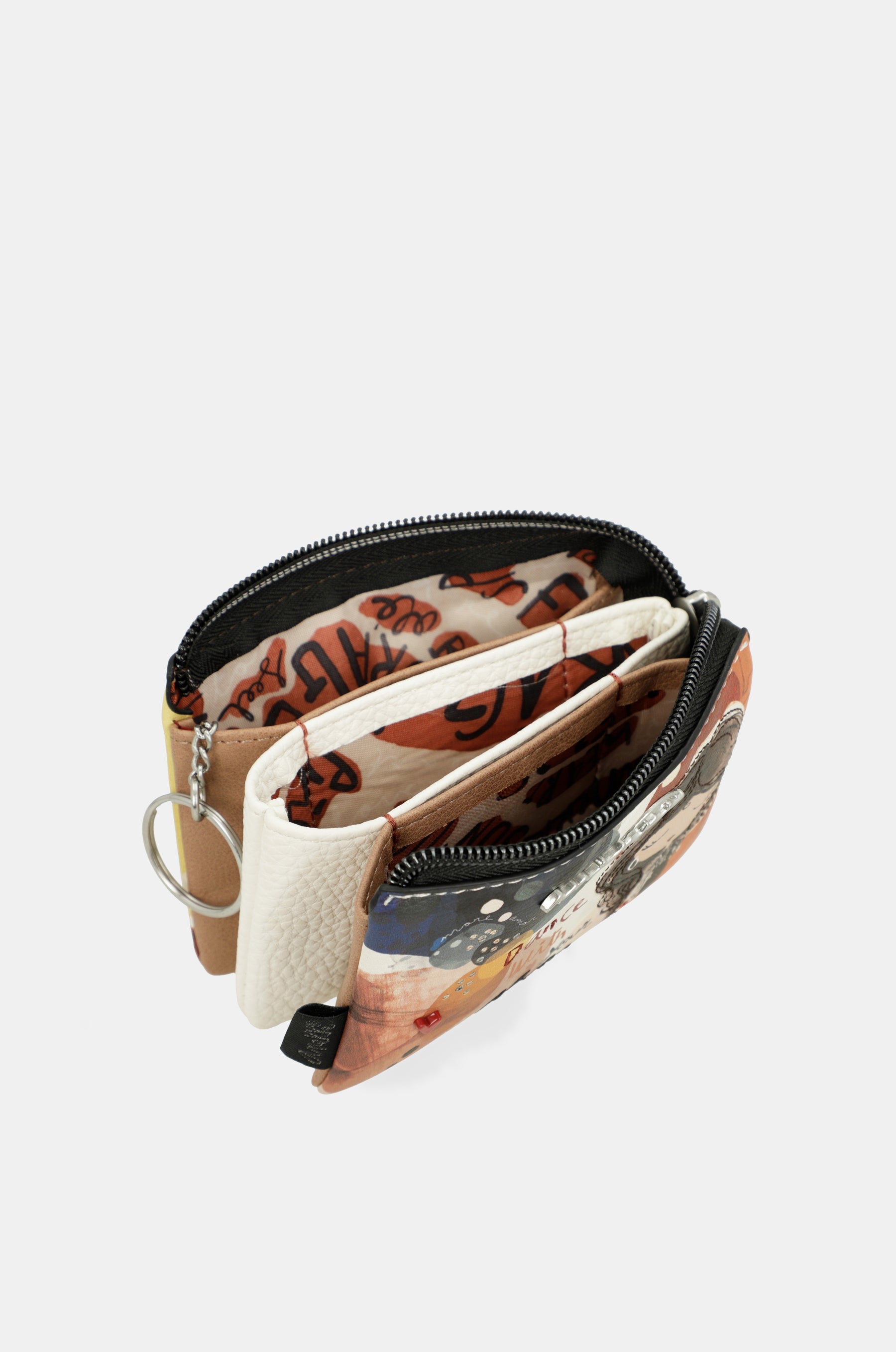 Monedero 3 compartimentos Alma