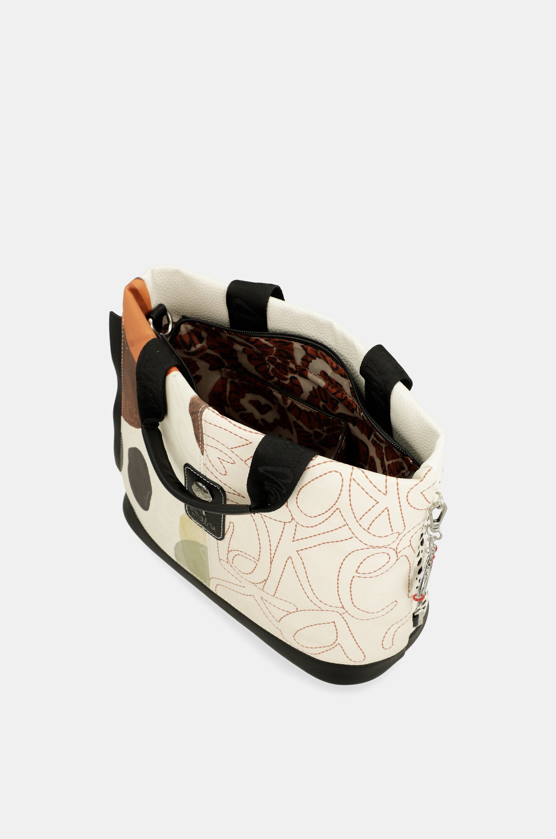 Bolso de mano con bandolera Lunares