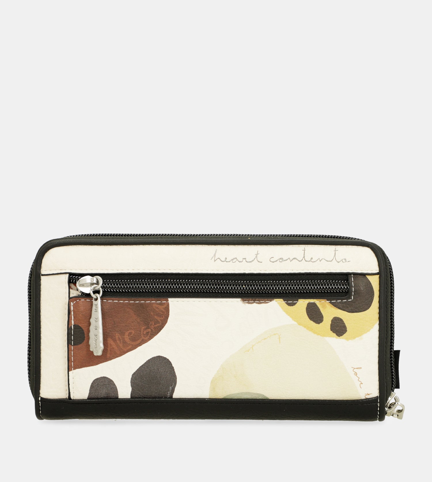 Billetero grande estampado RFID Lunares