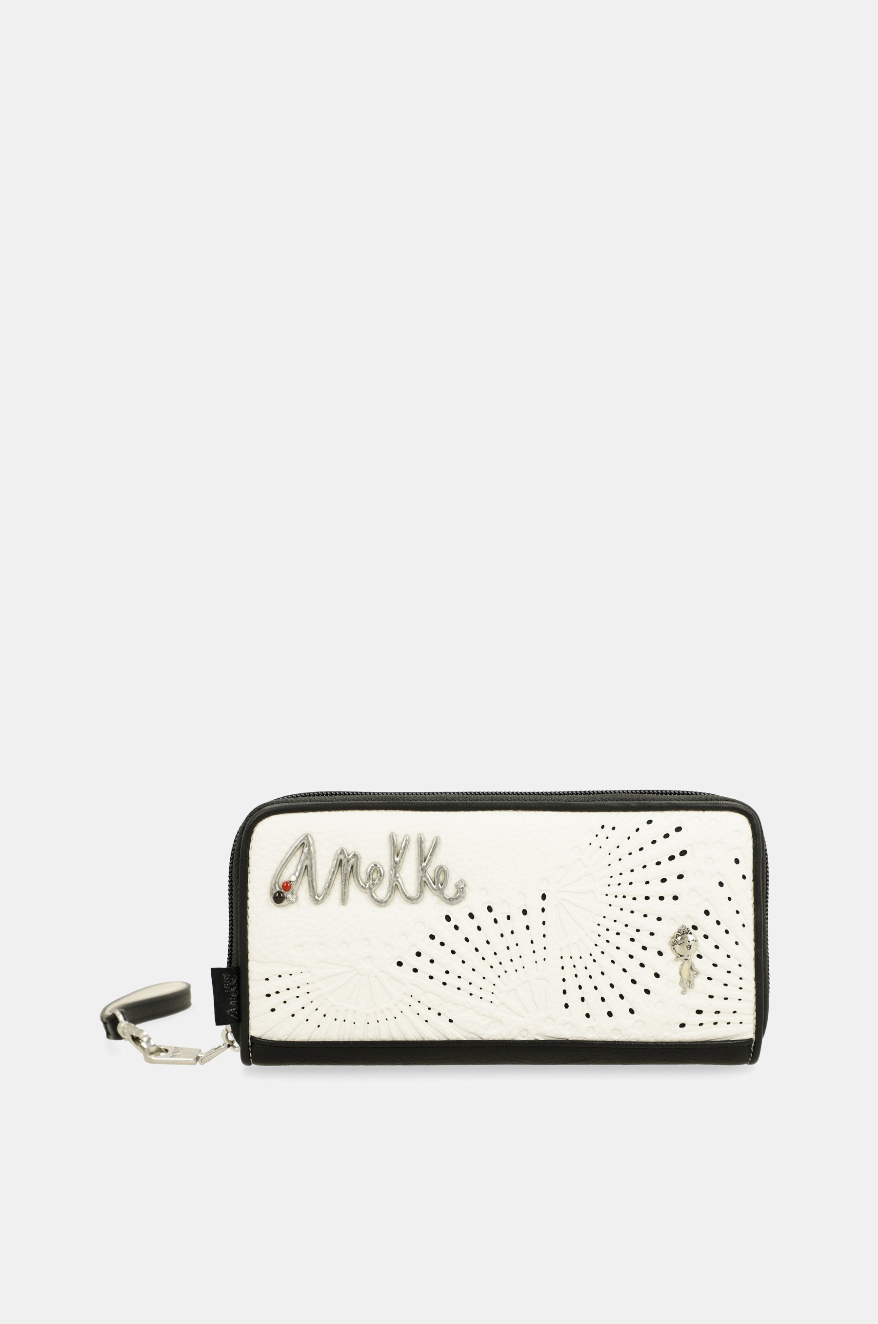 Billetero grande estampado RFID Lunares