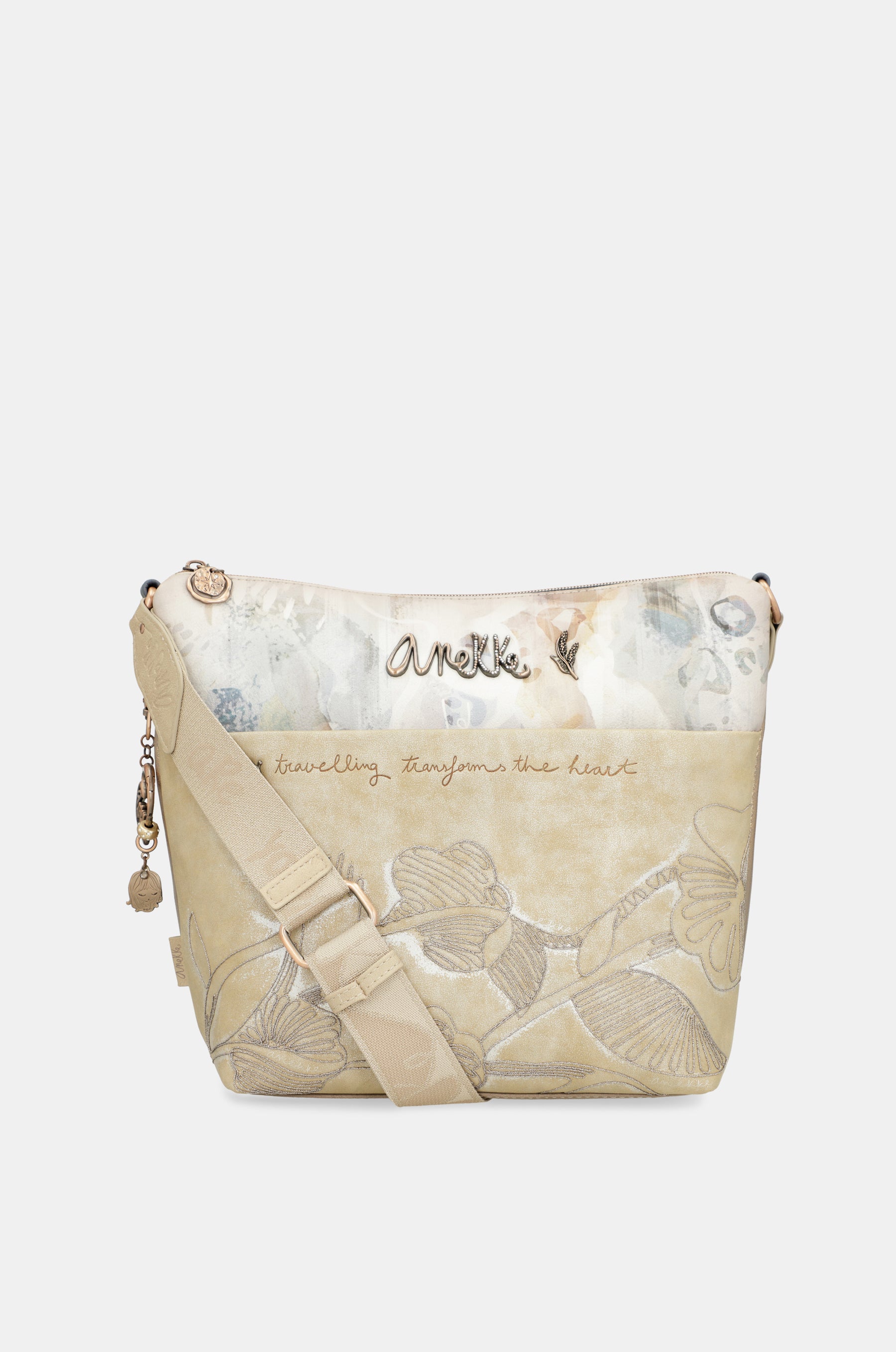 Bandolera grande con bolsillo frontal Whispers