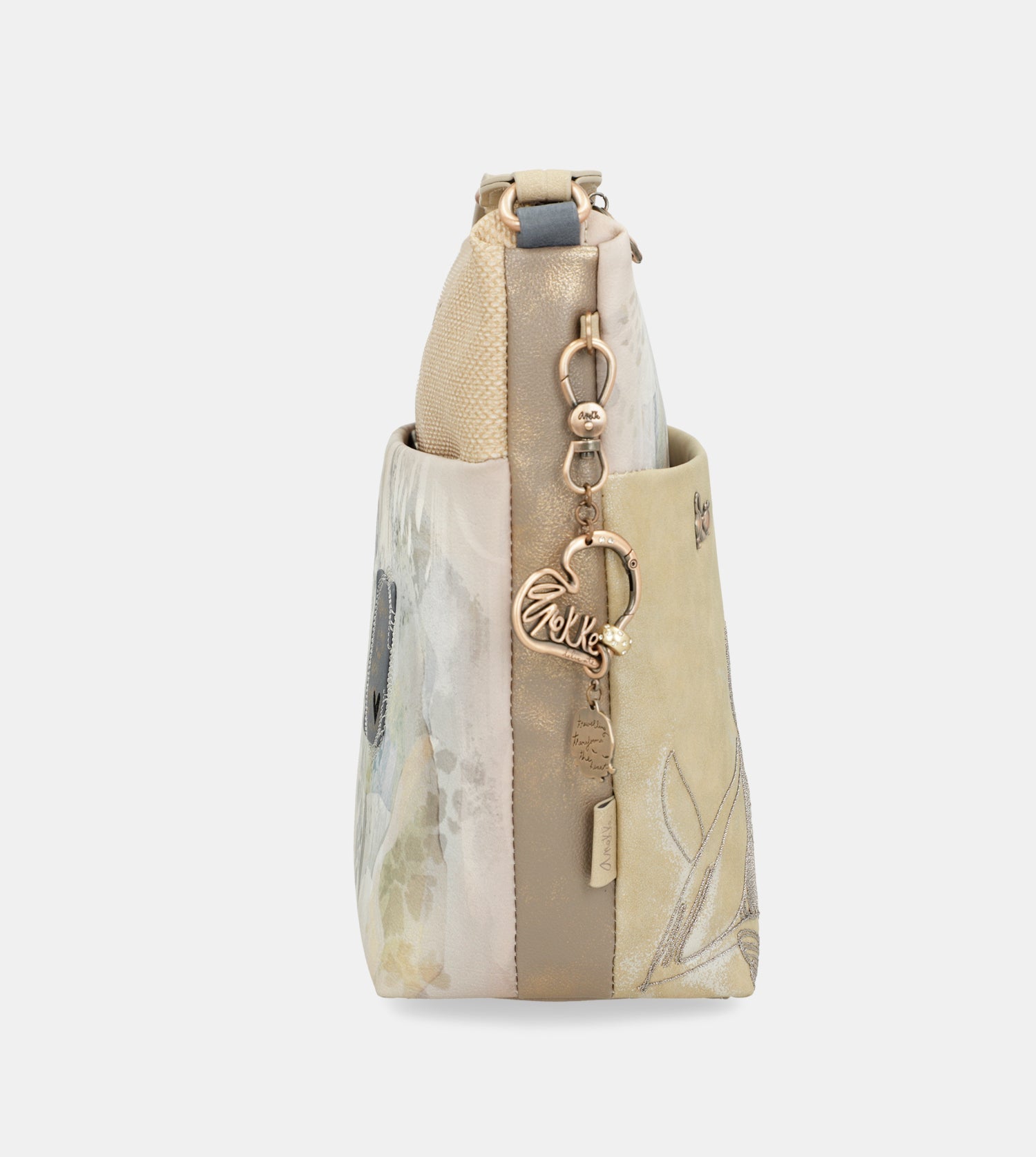 Bandolera grande con bolsillo frontal Whispers