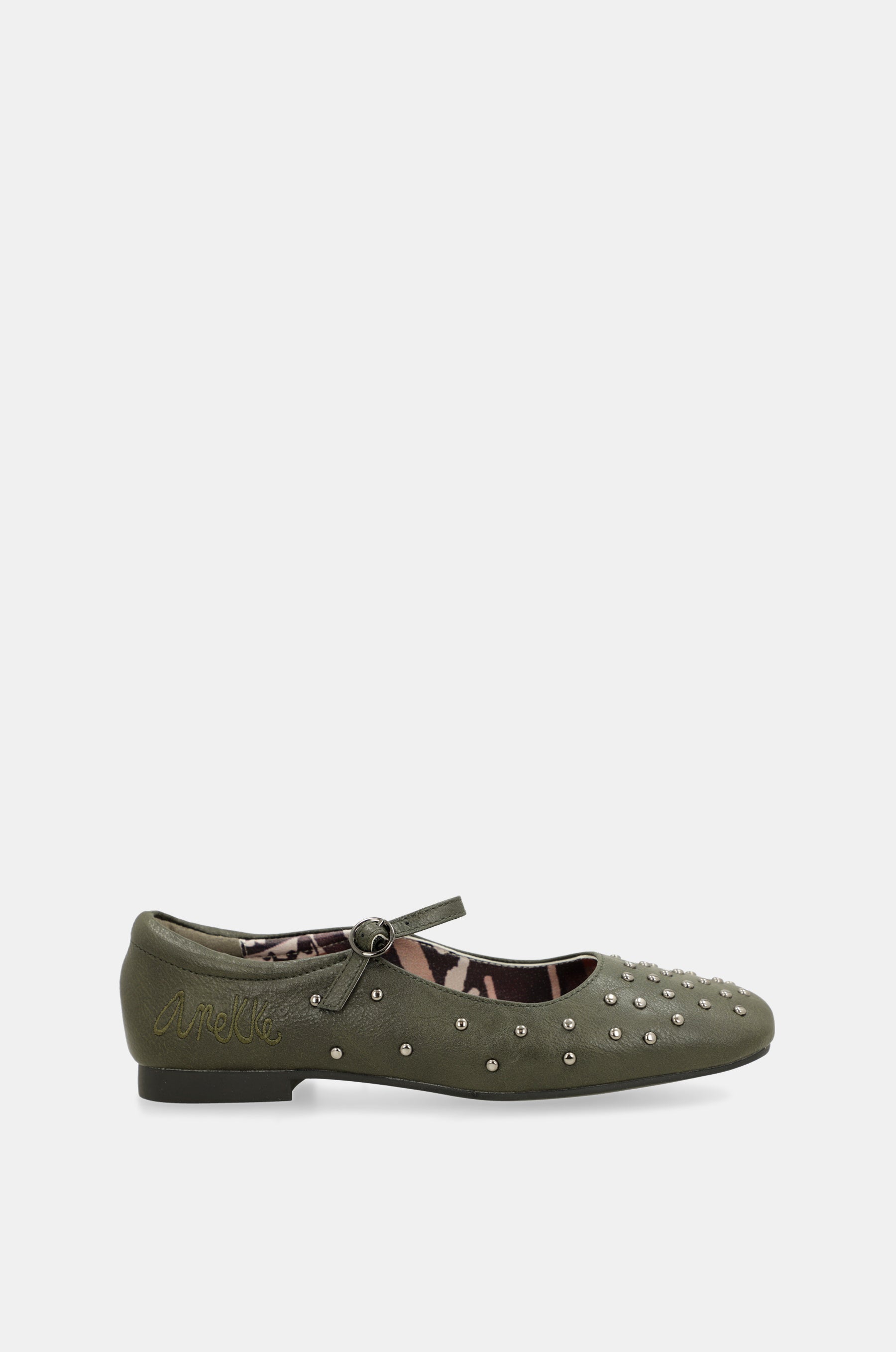 Bailarinas tachuelas verde kaki