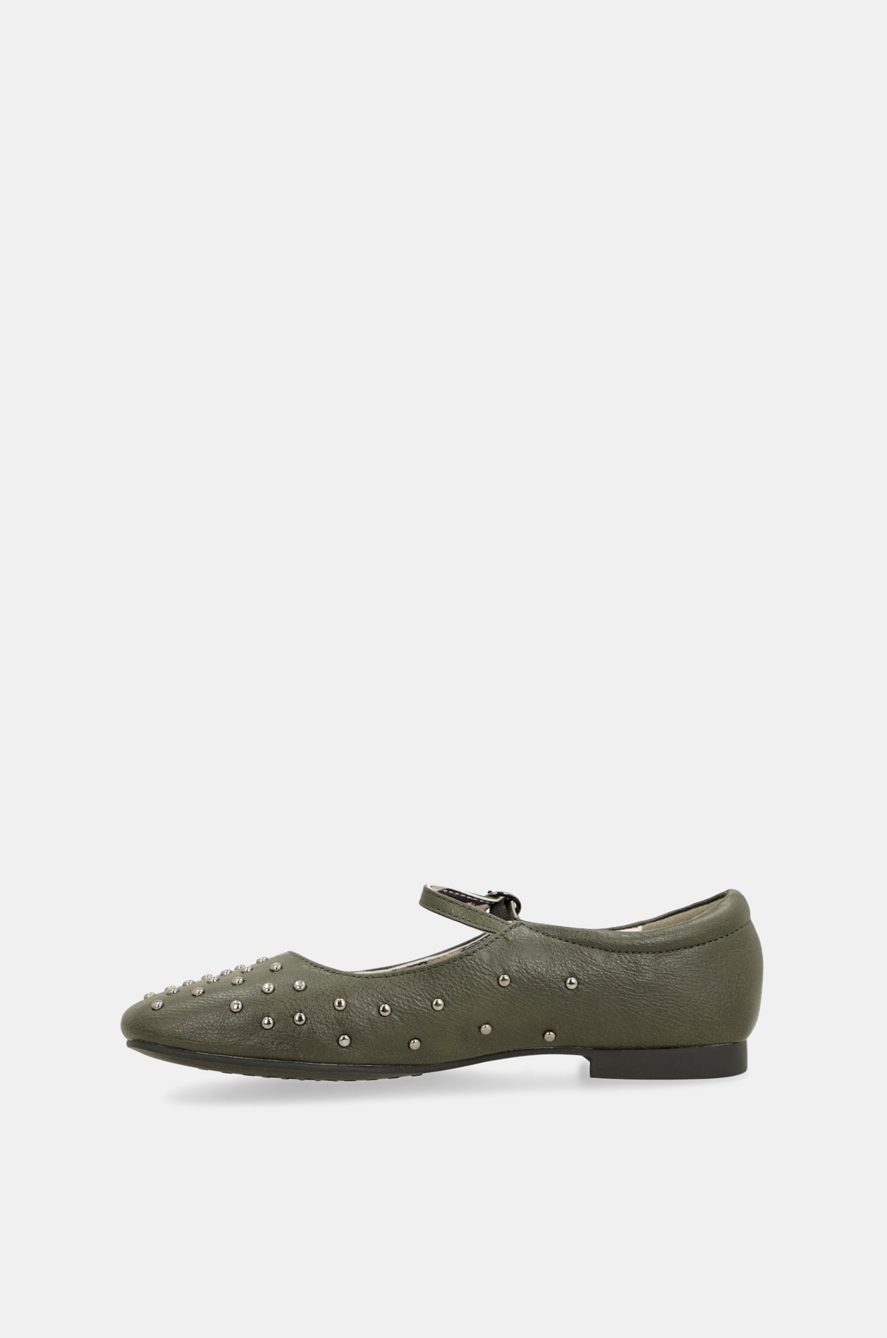 Bailarinas tachuelas verde kaki