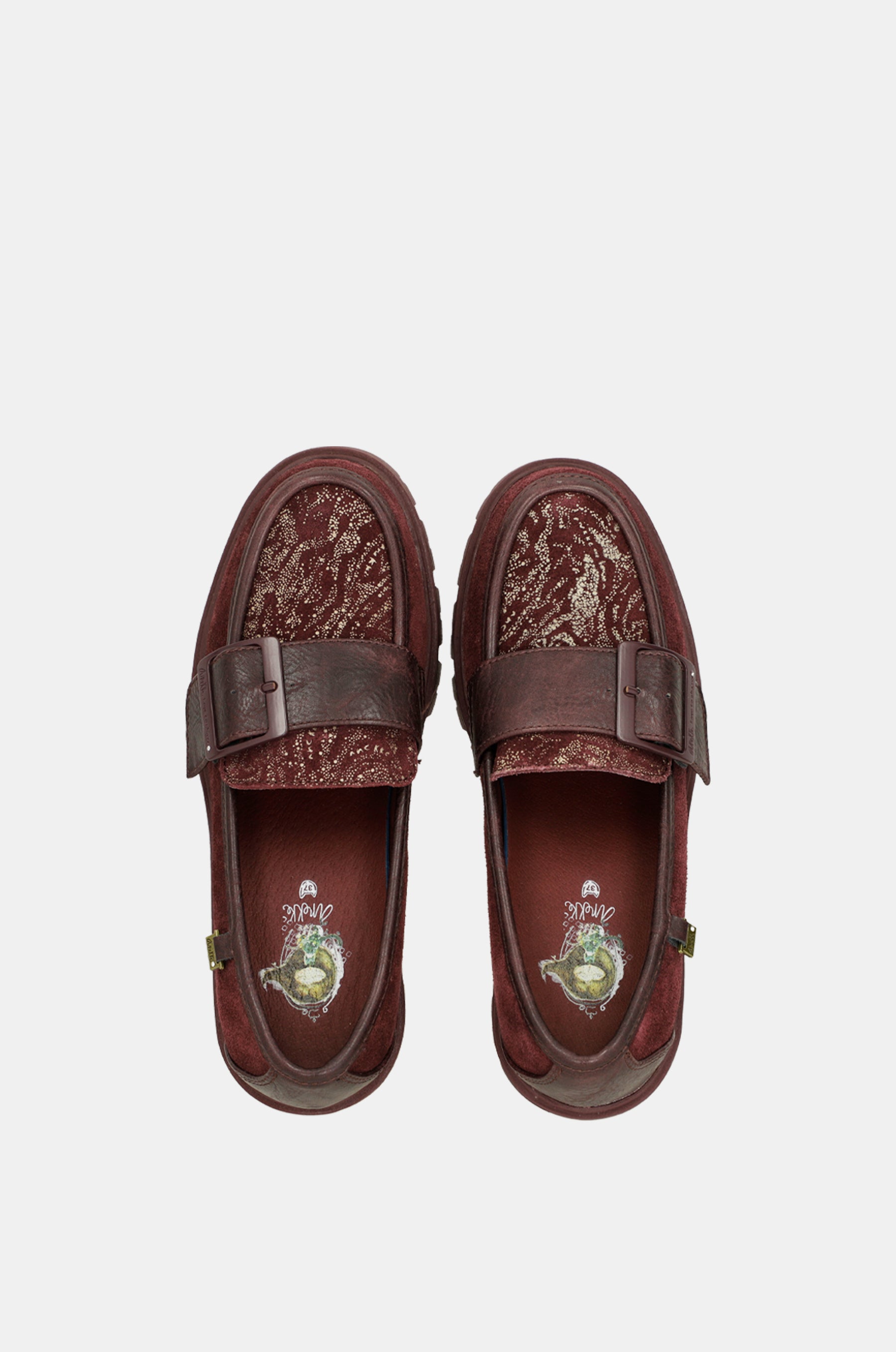 Mocasines burdeos