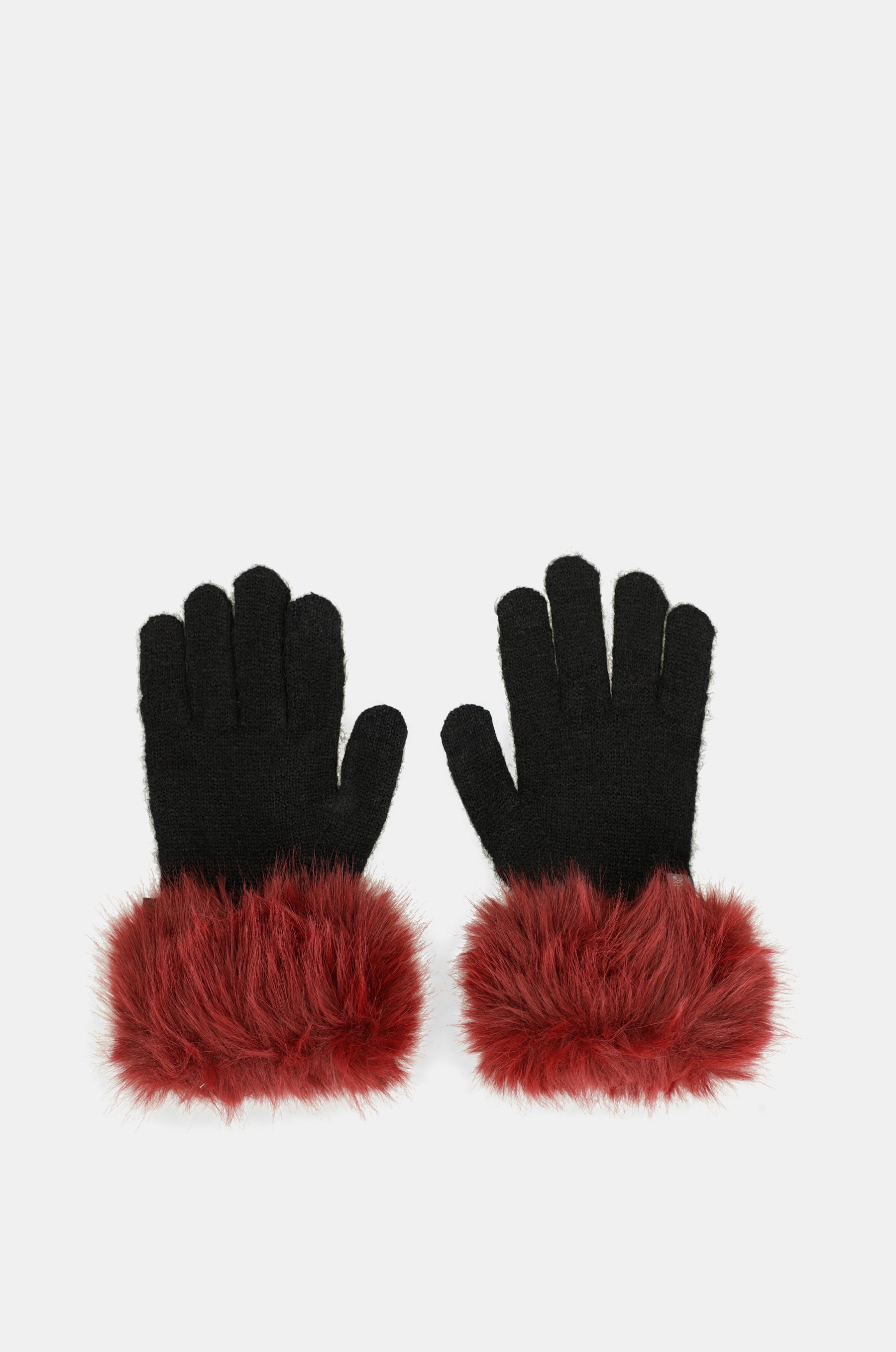 Guantes de punto combinados