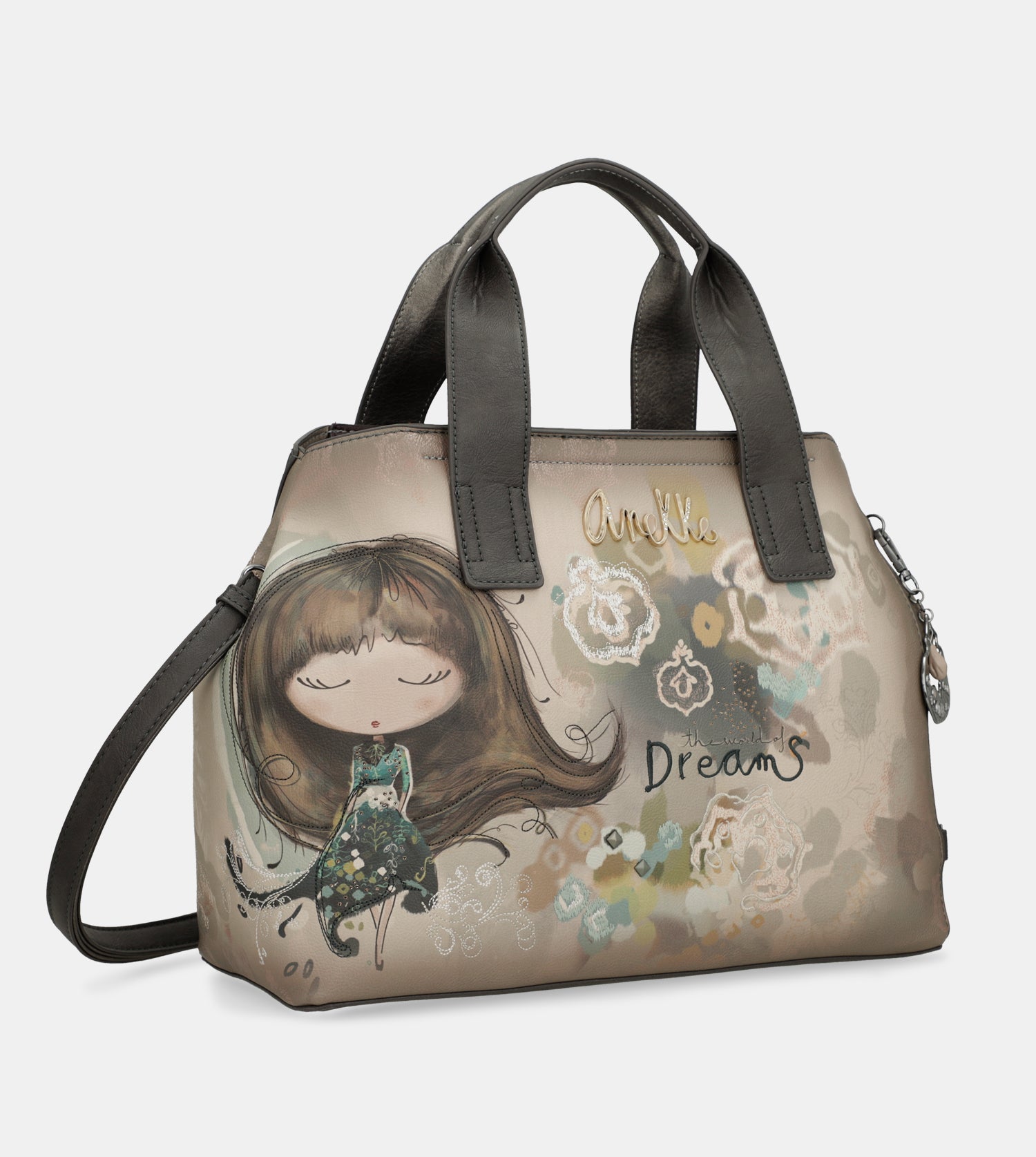 Bolso de mano con bandolera Real