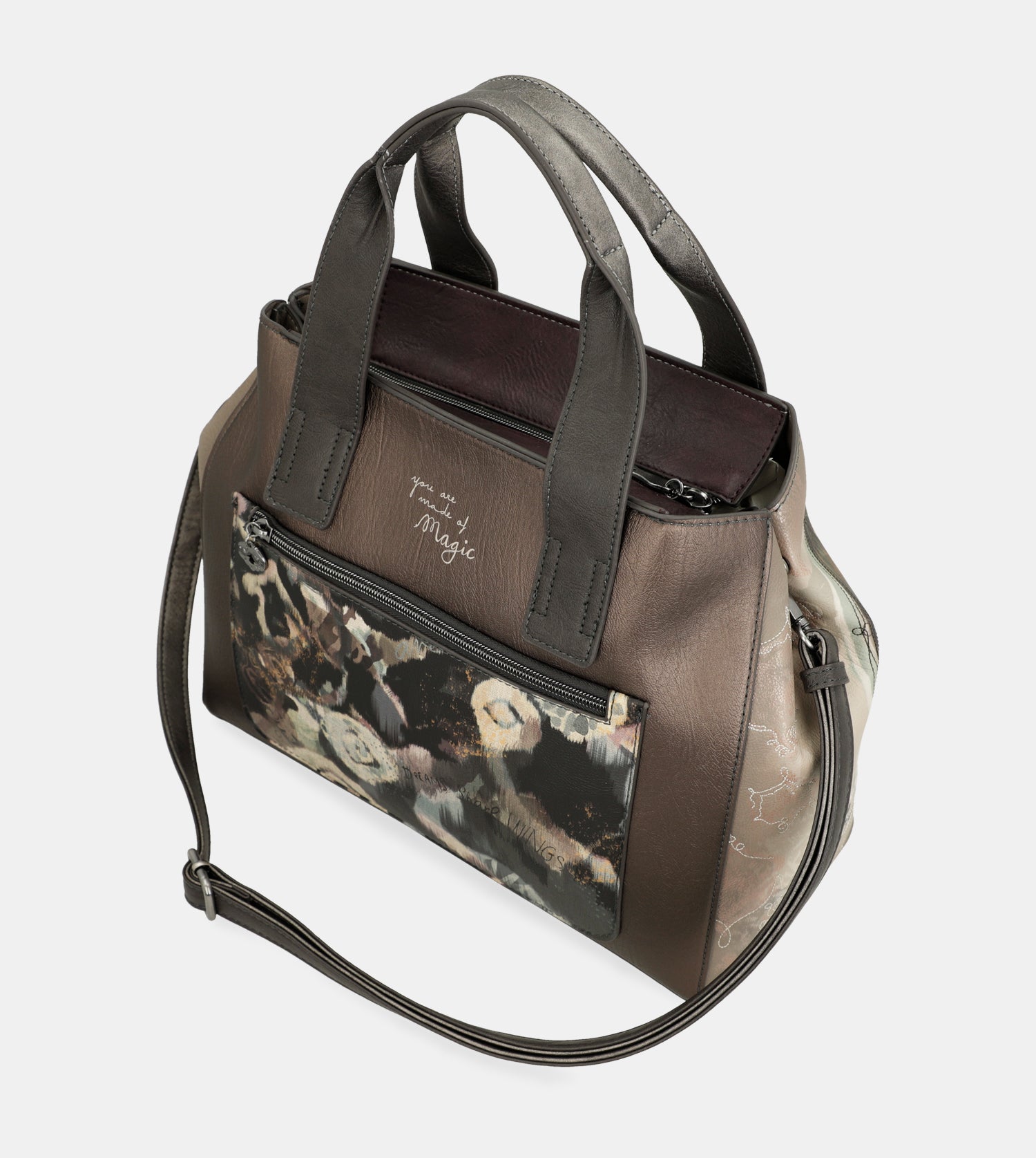 Bolso de mano con bandolera Real