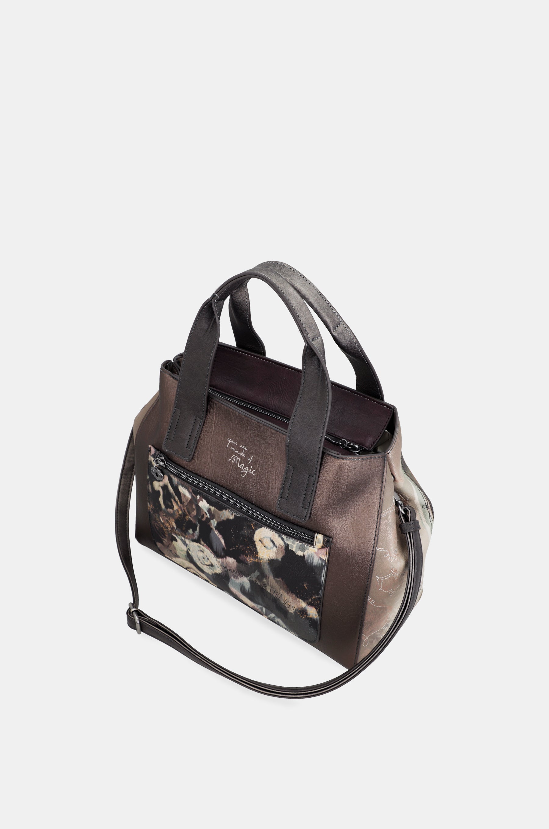 Bolso de mano con bandolera Real