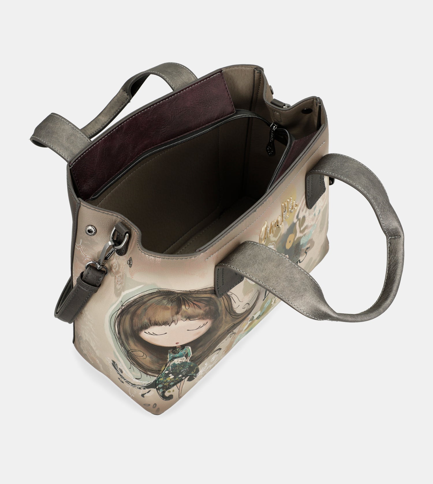 Bolso de mano con bandolera Real