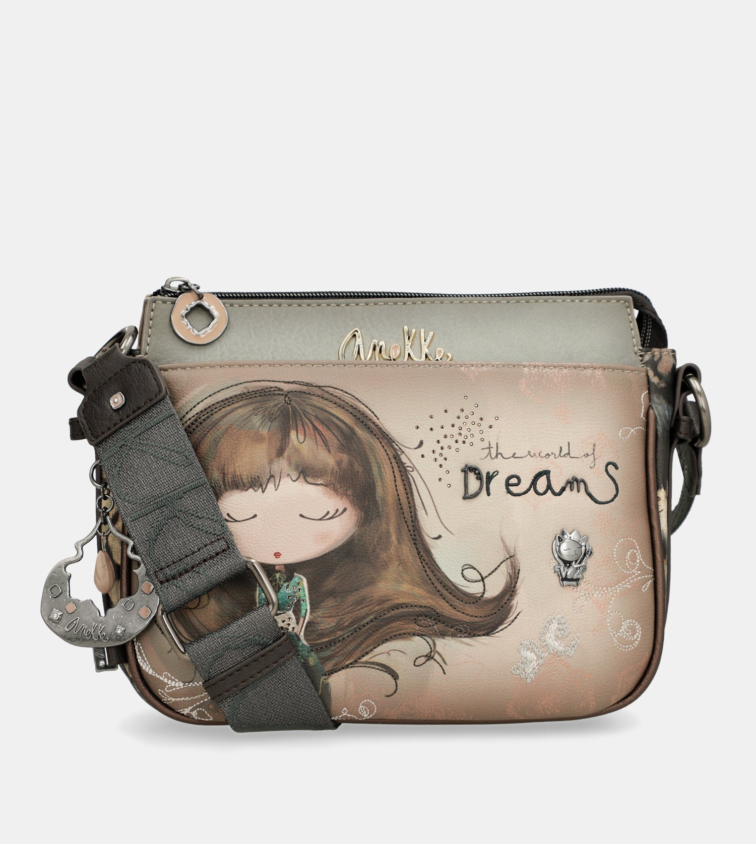 Bandolera mediana 3 compartimentos Real