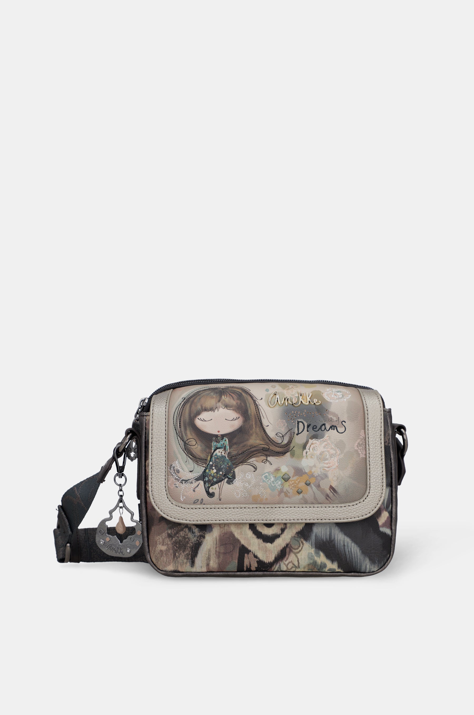 Bandolera de solapa ovalada Real