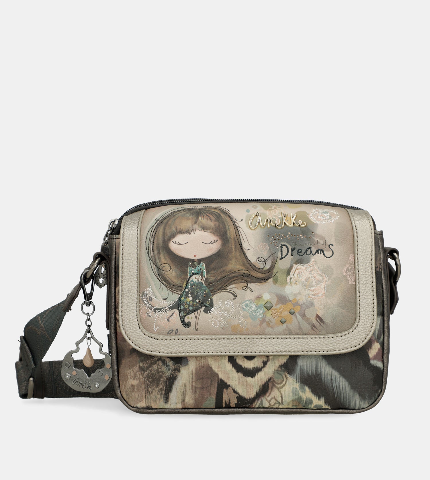 Bandolera de solapa ovalada Real