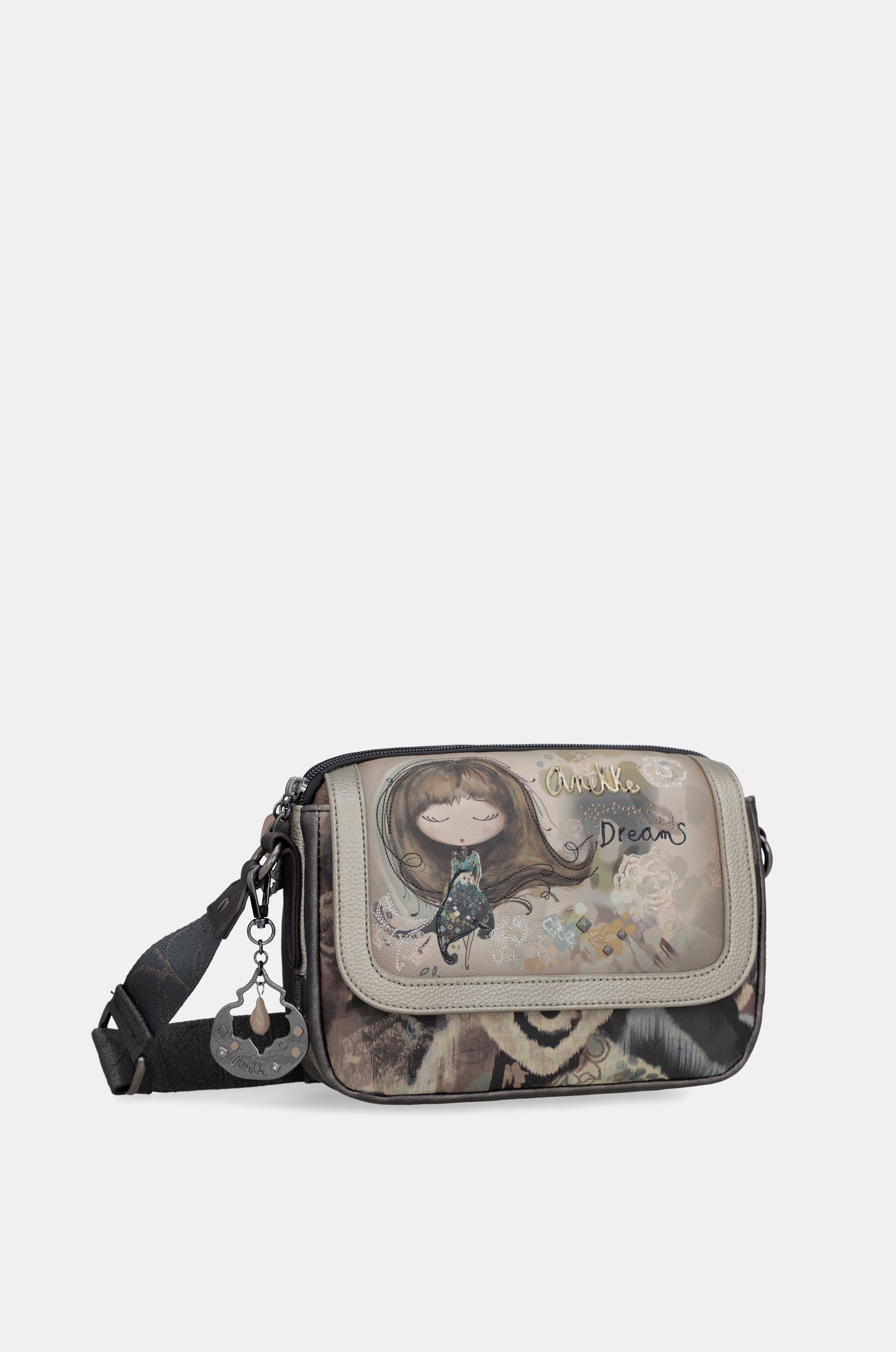 Bandolera de solapa ovalada Real