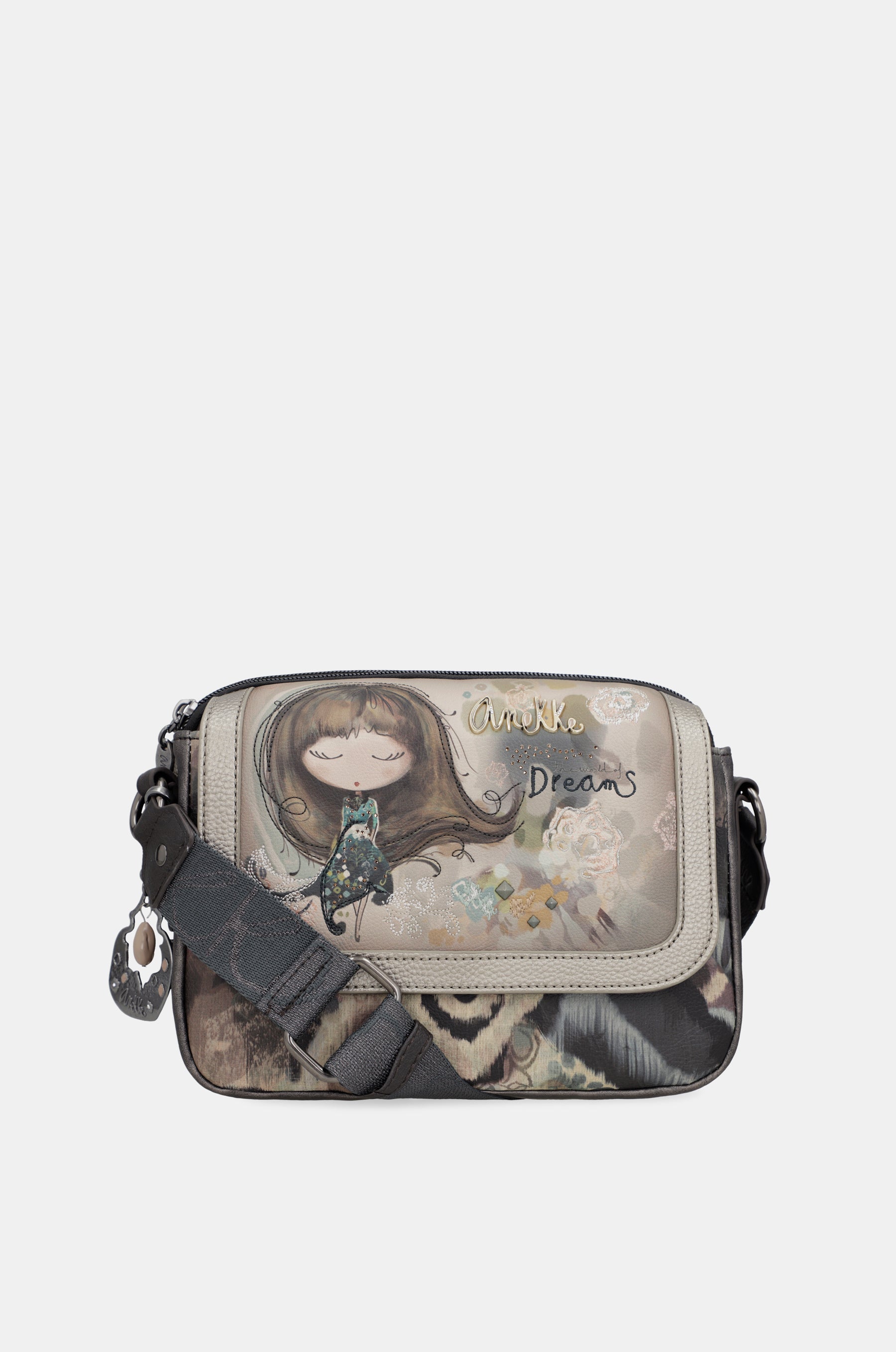 Bandolera de solapa ovalada Real