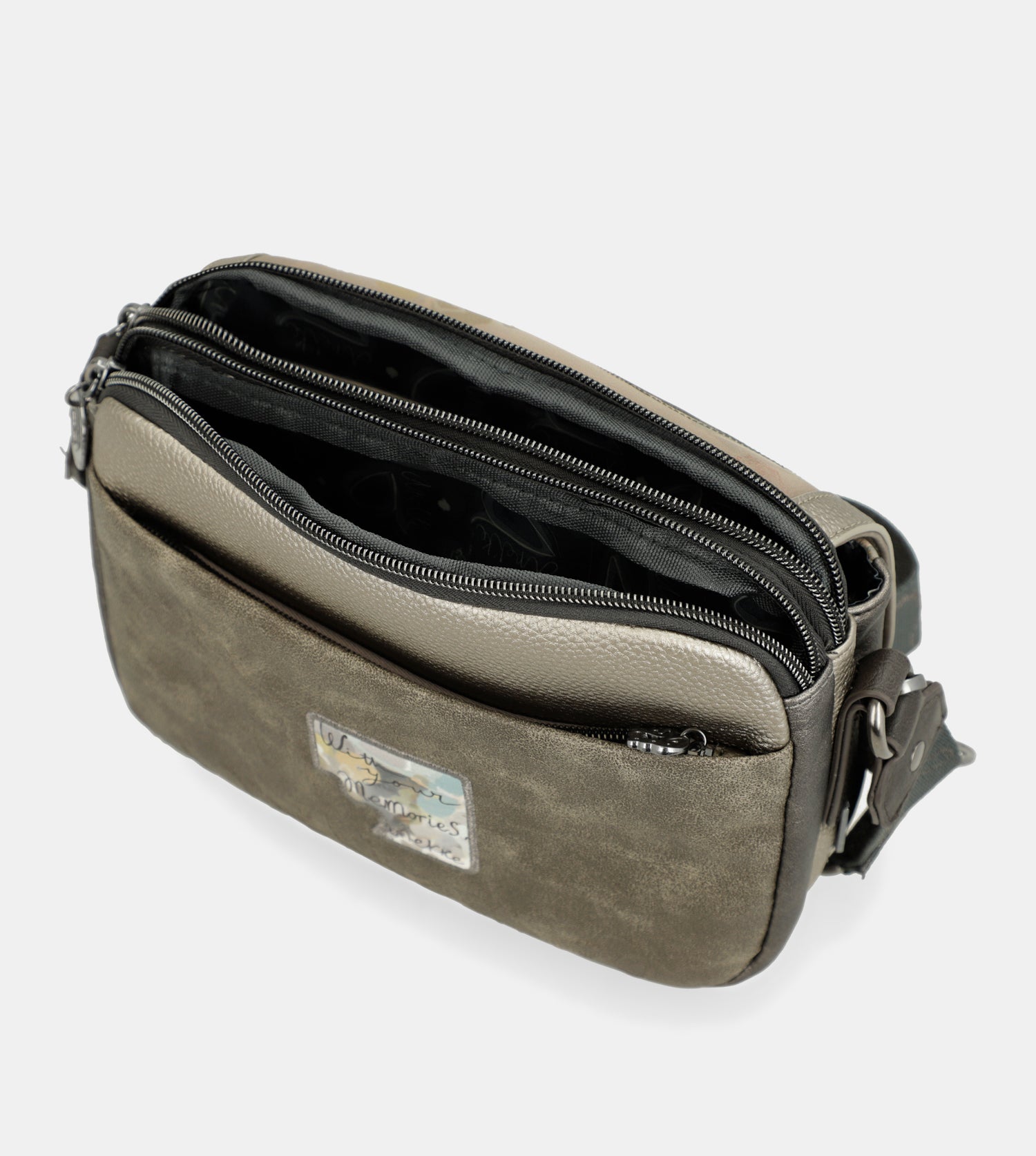 Bandolera de solapa ovalada Real