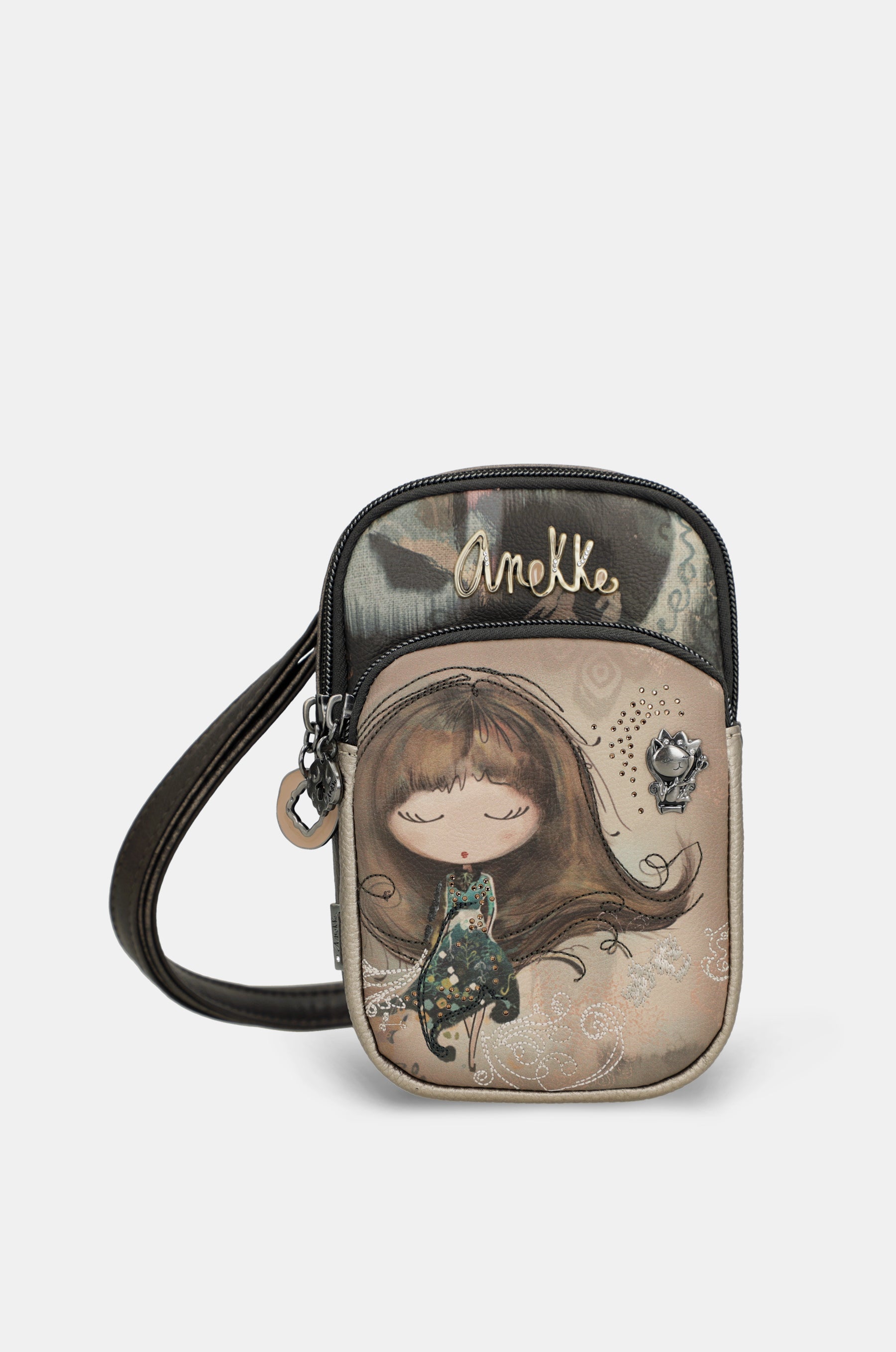 Mini bandolera con bolsillo Real