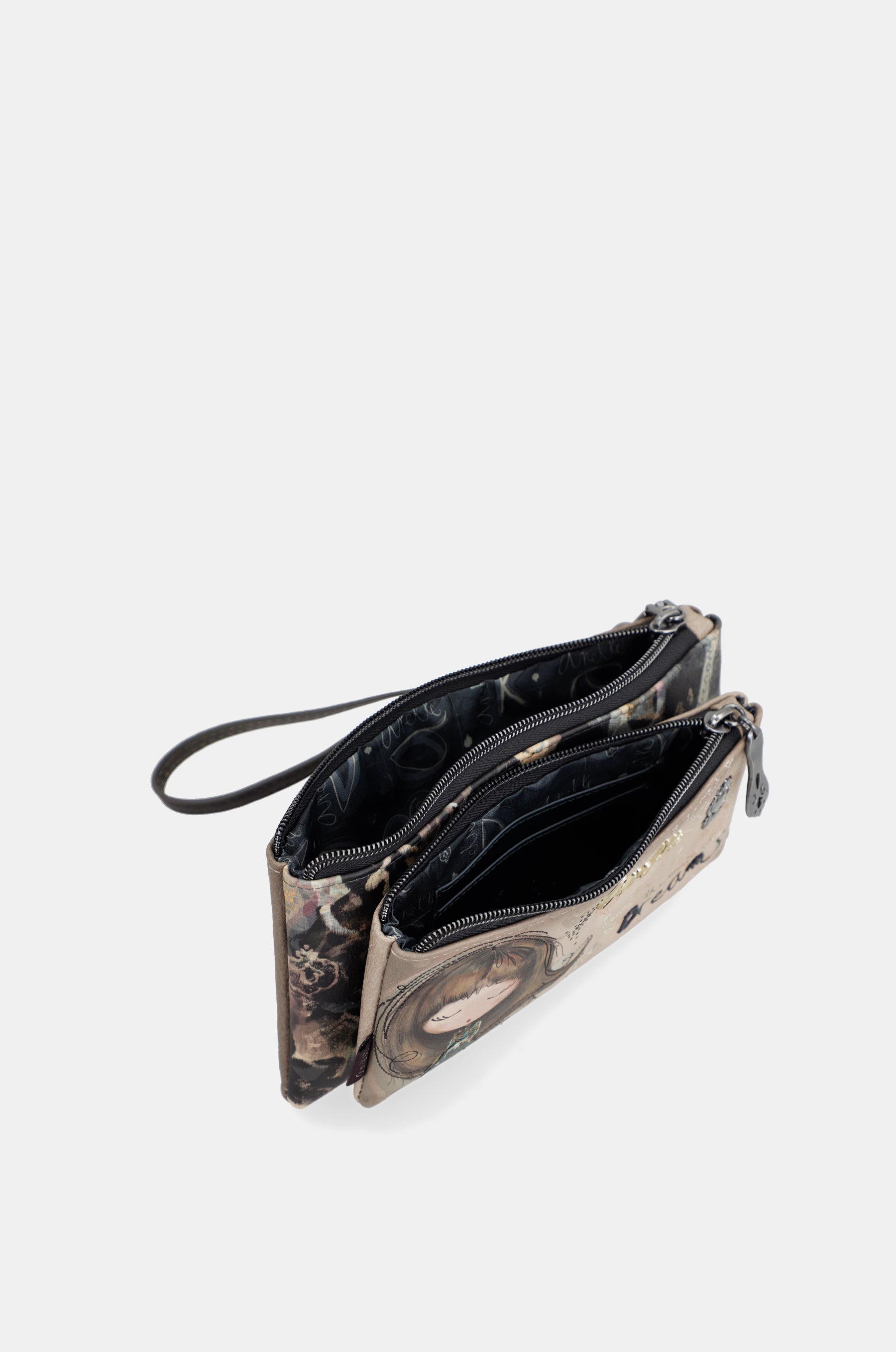 Billetero y bolso de mano Real