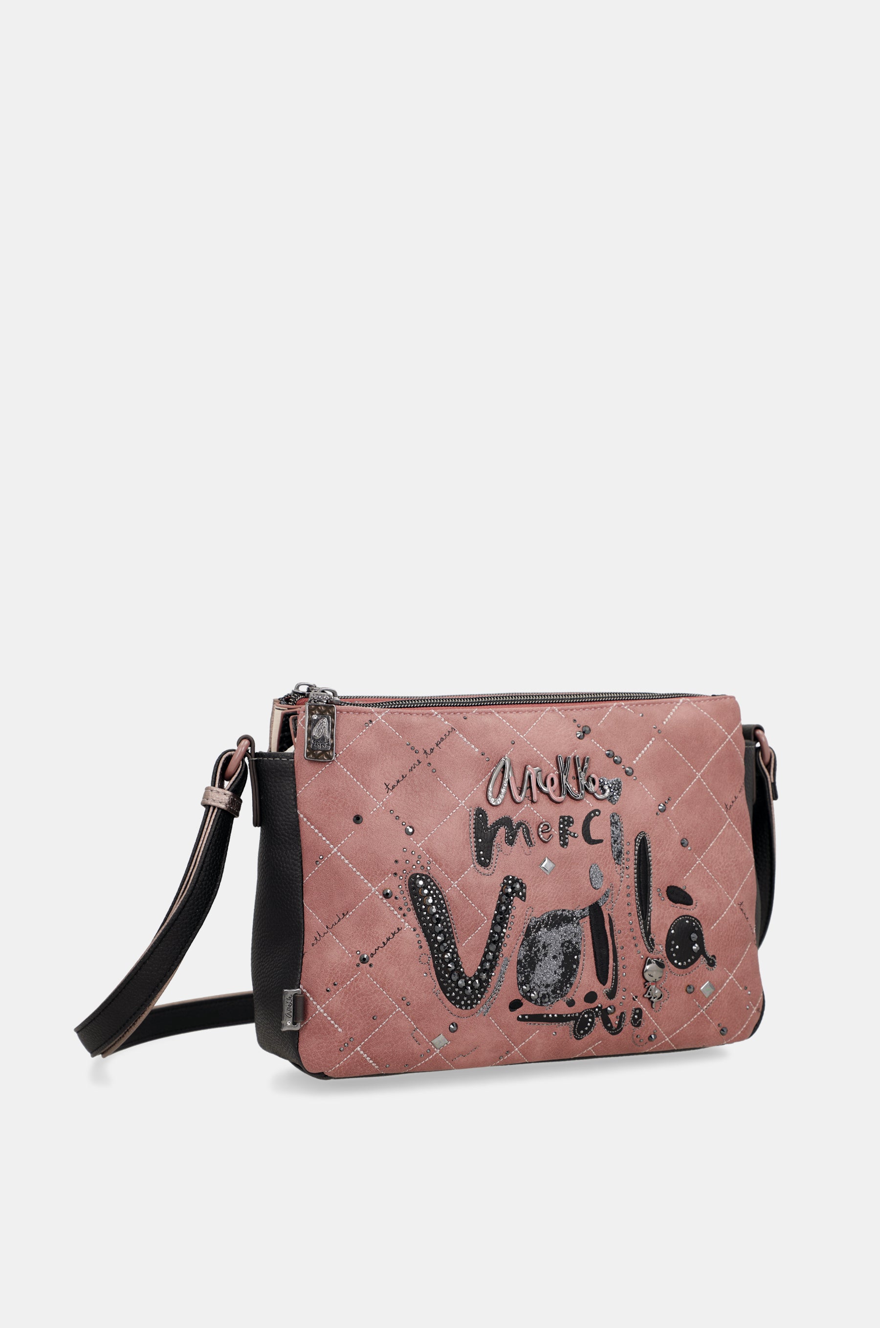 Bandolera estampada 3 compartimentos Parisian