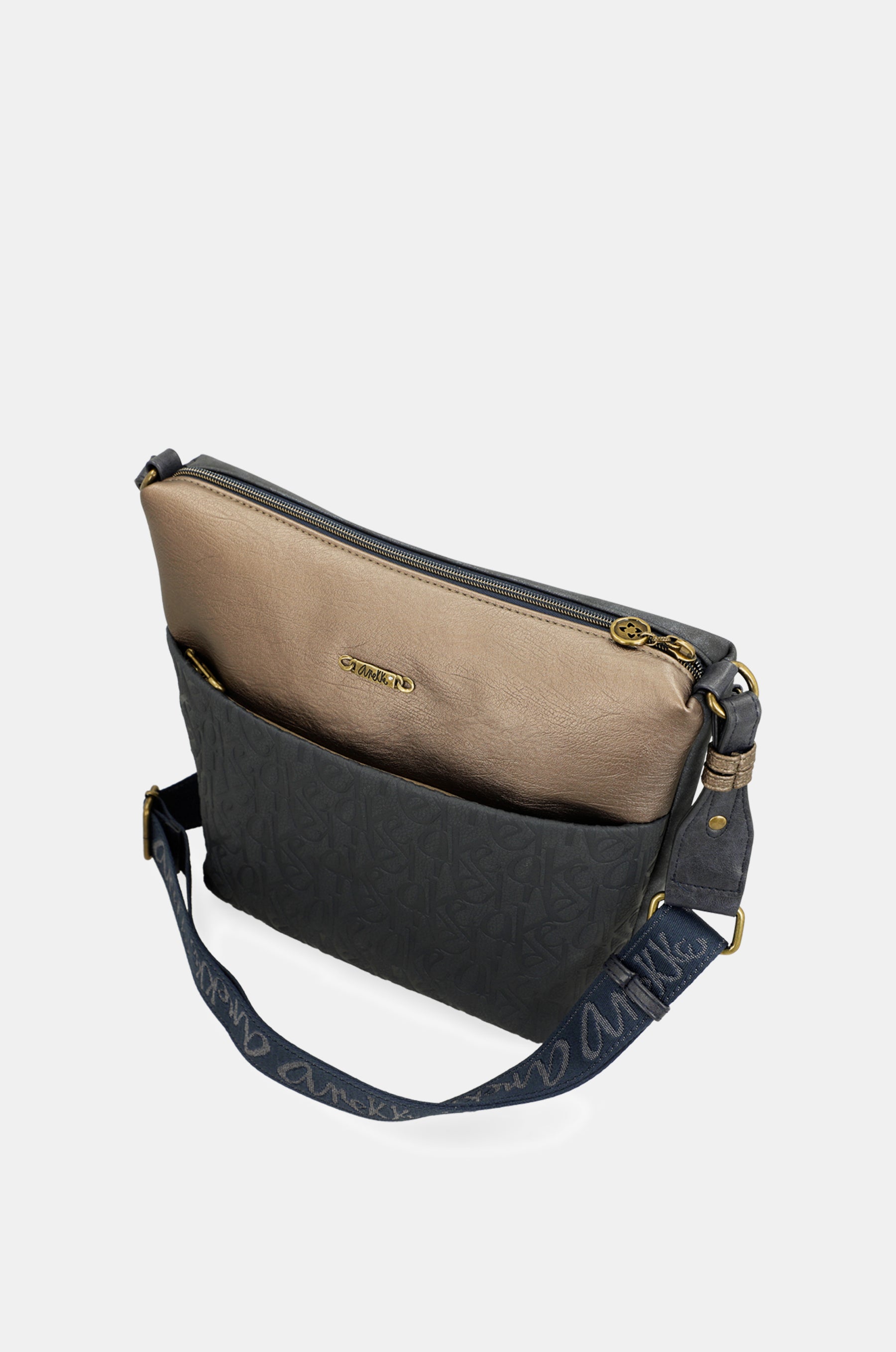 Bandolera grande con bolsillo frontal Studio