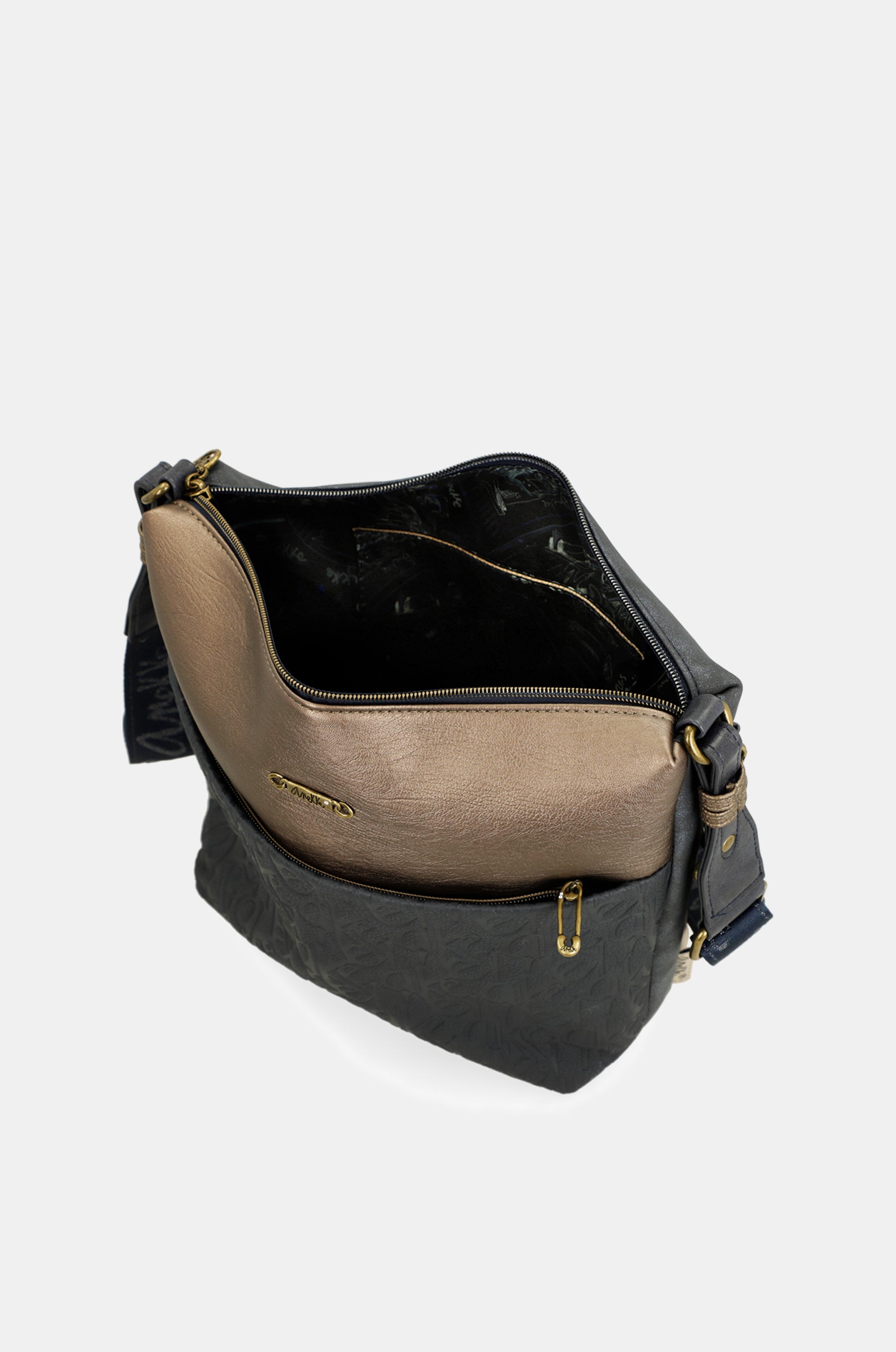 Bandolera grande con bolsillo frontal Studio