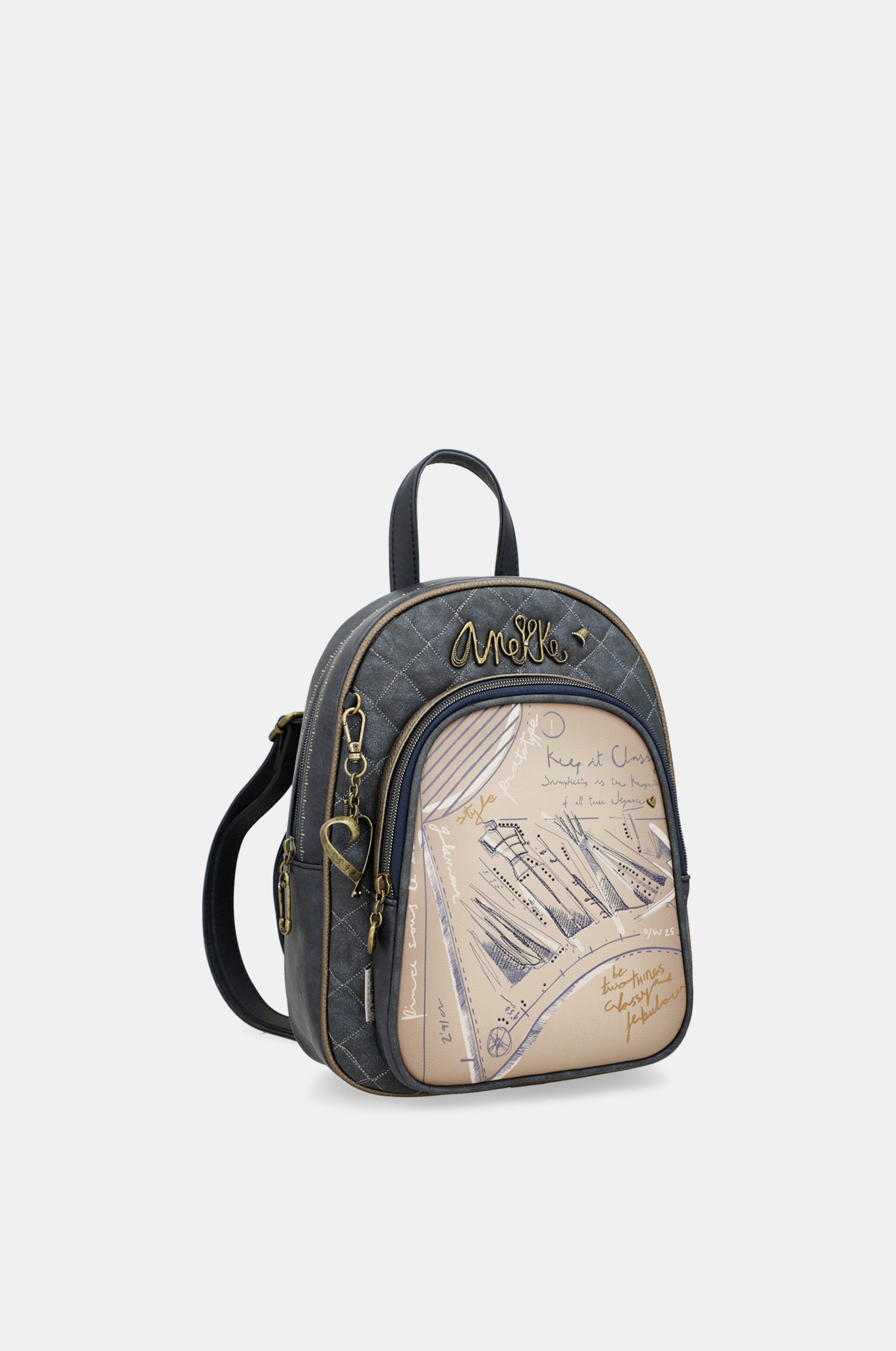 Mochila con bolsillo frontal Studio