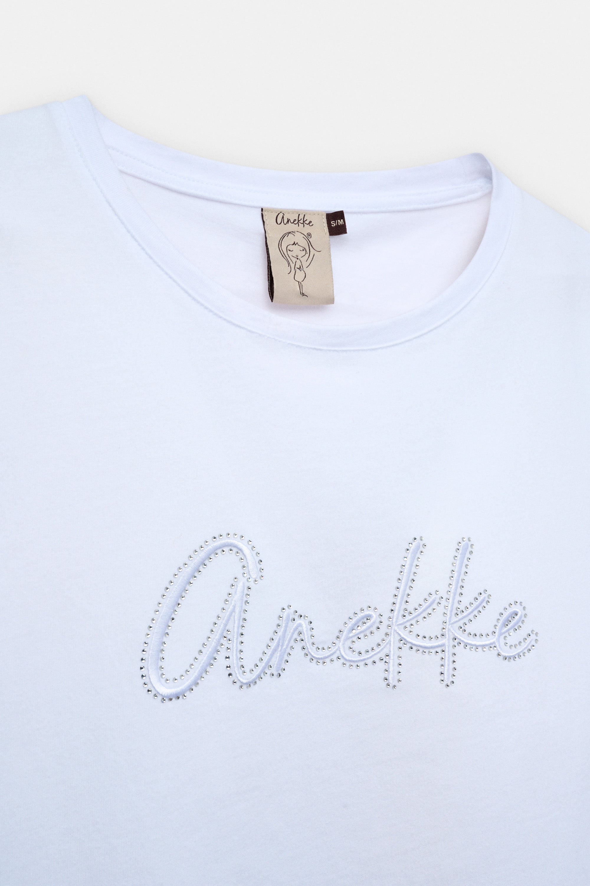 Camiseta blanca de manga corta