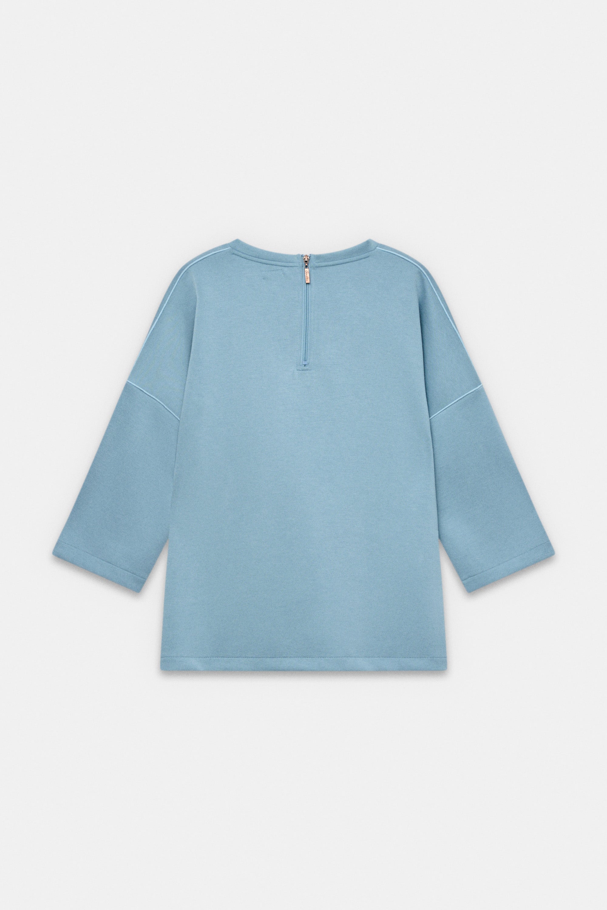 Sudadera manga corta azul