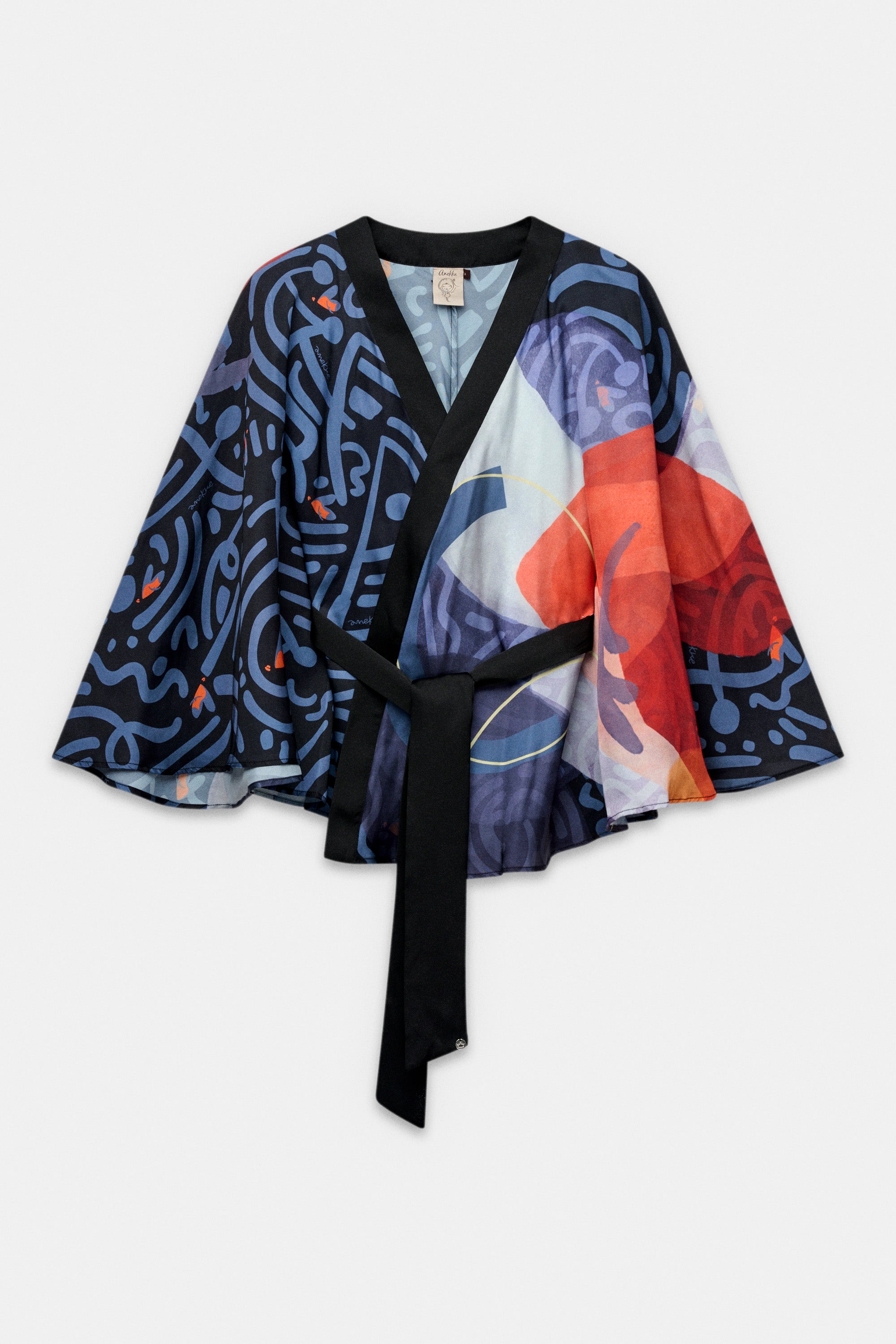 Kimono estampado fluido