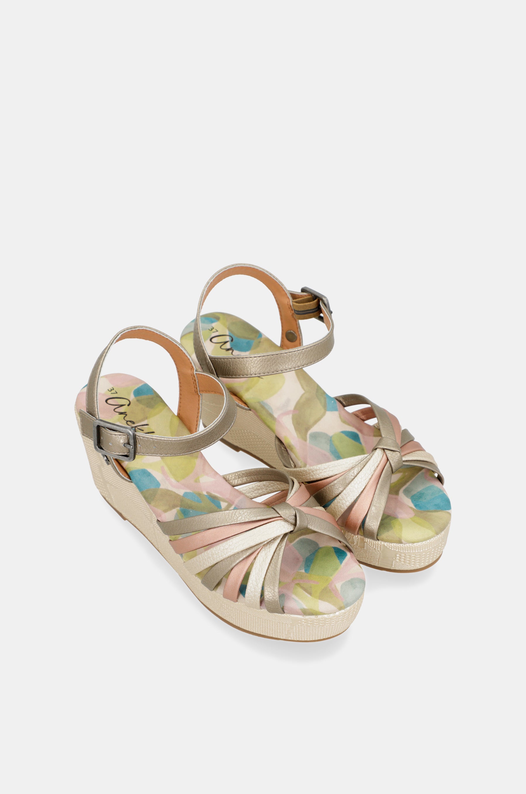 Sandalias cruzadas estampadas Bloom