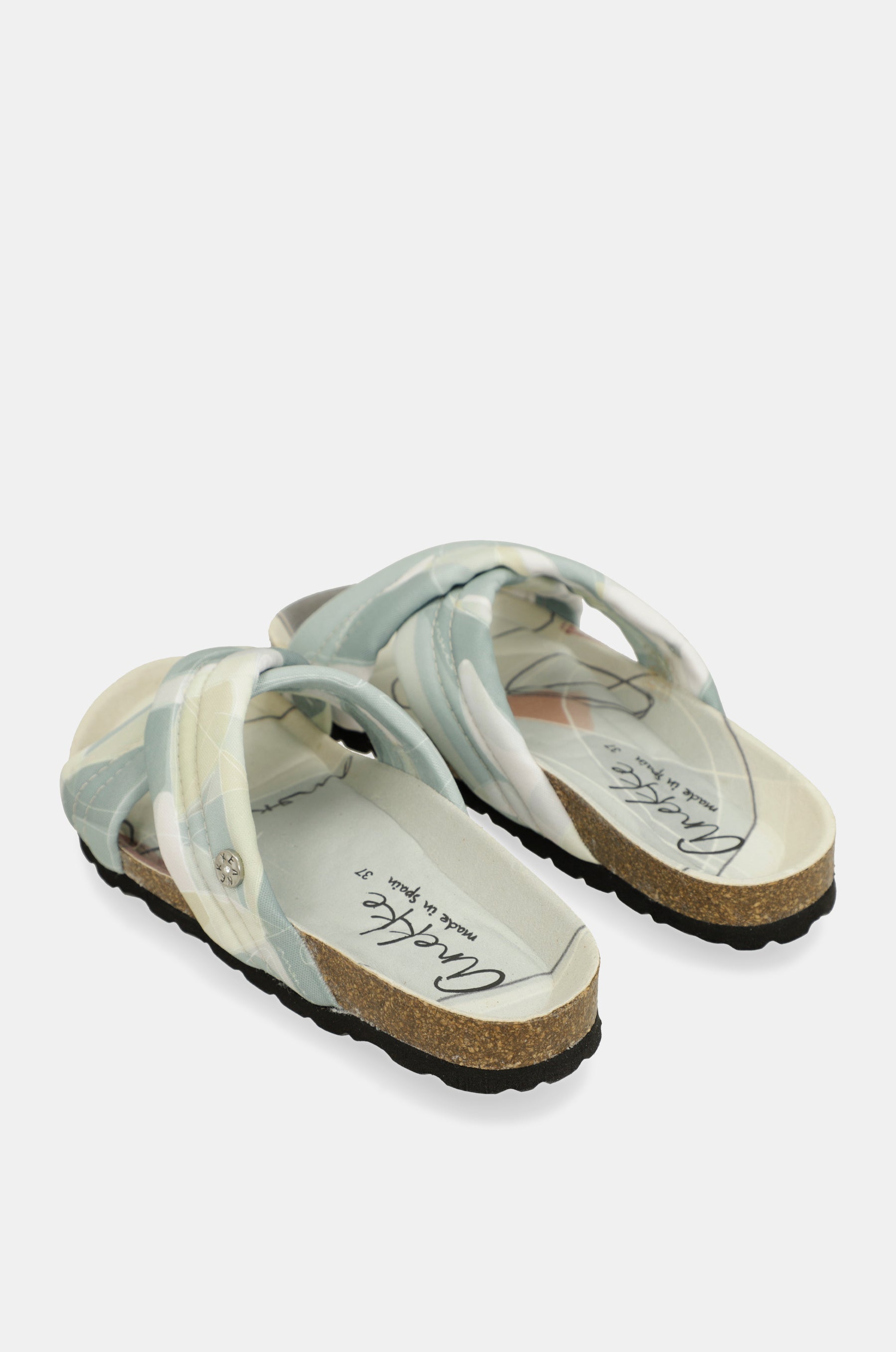 Sandalias cruzadas azules