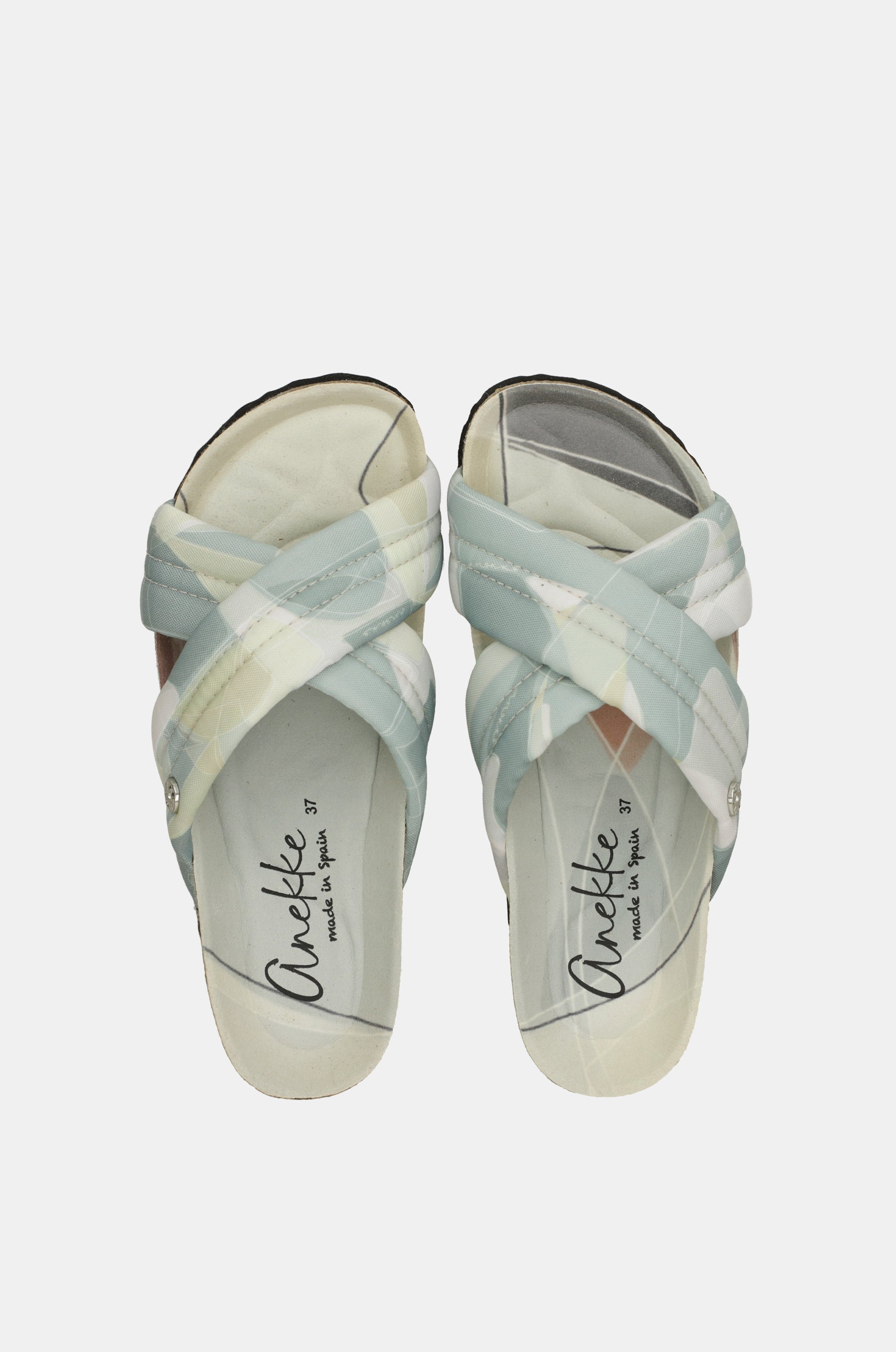 Sandalias cruzadas azules