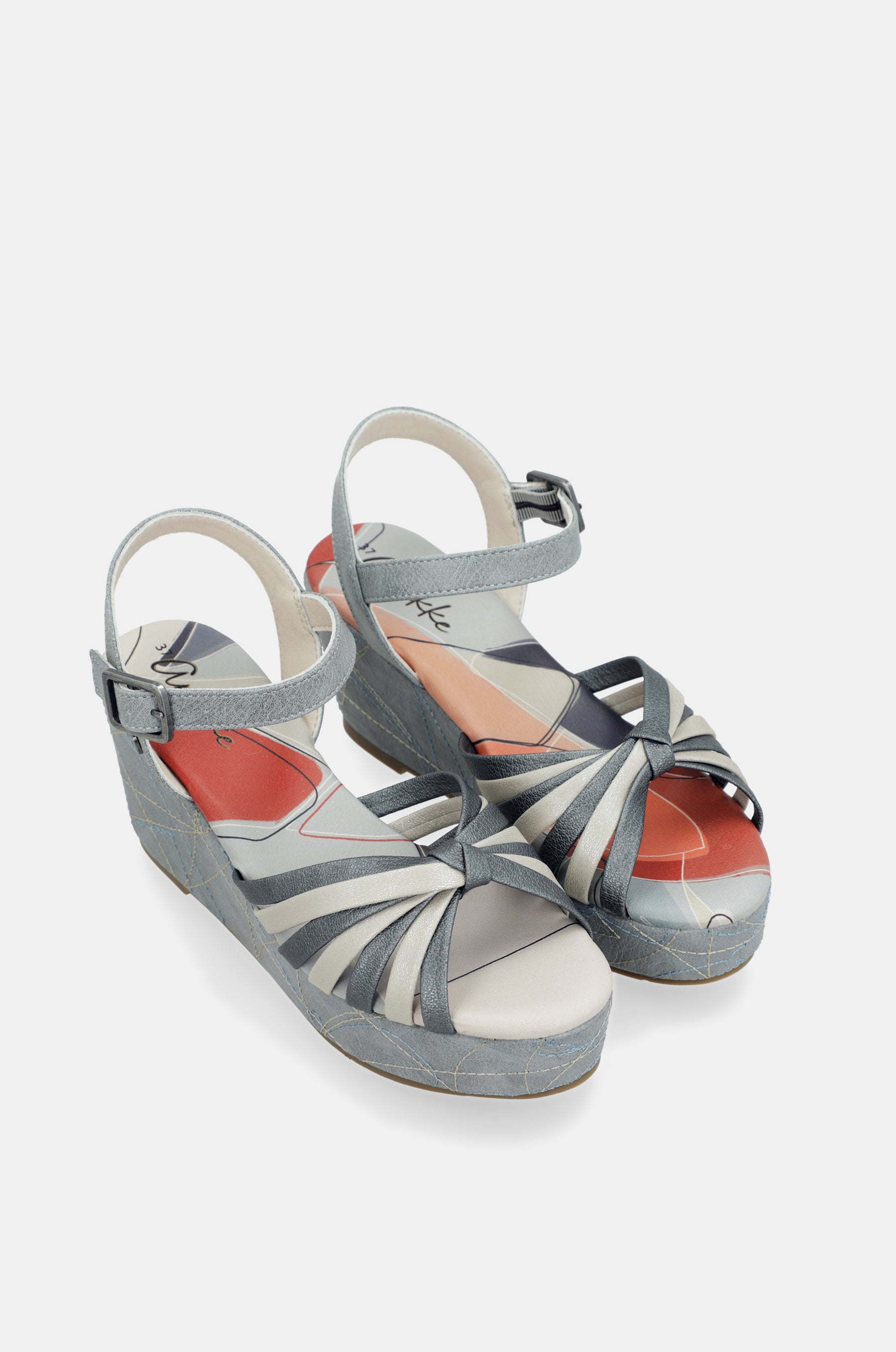 Sandalias cruzadas azul Auralis