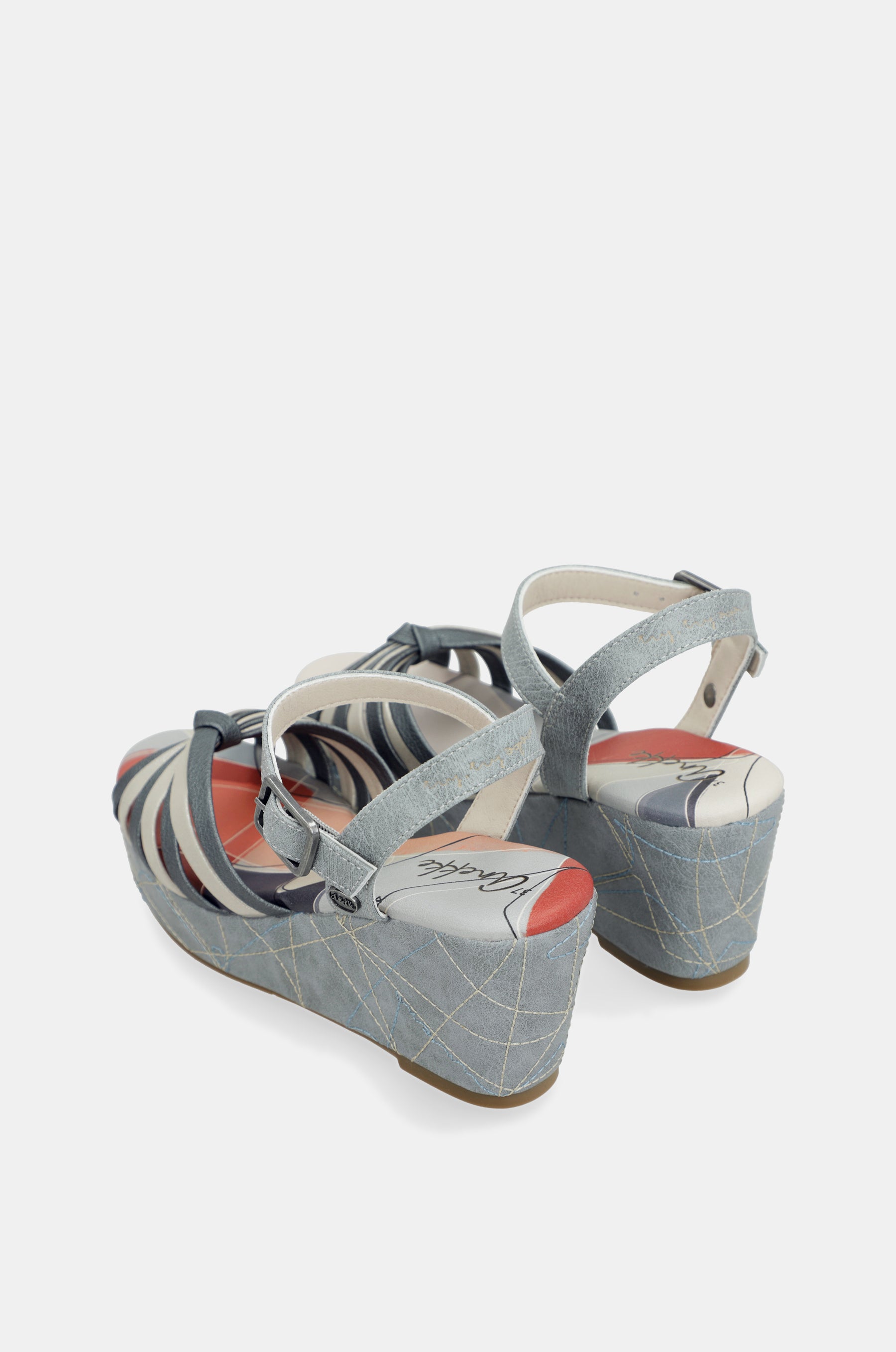 Sandalias cruzadas azul Auralis