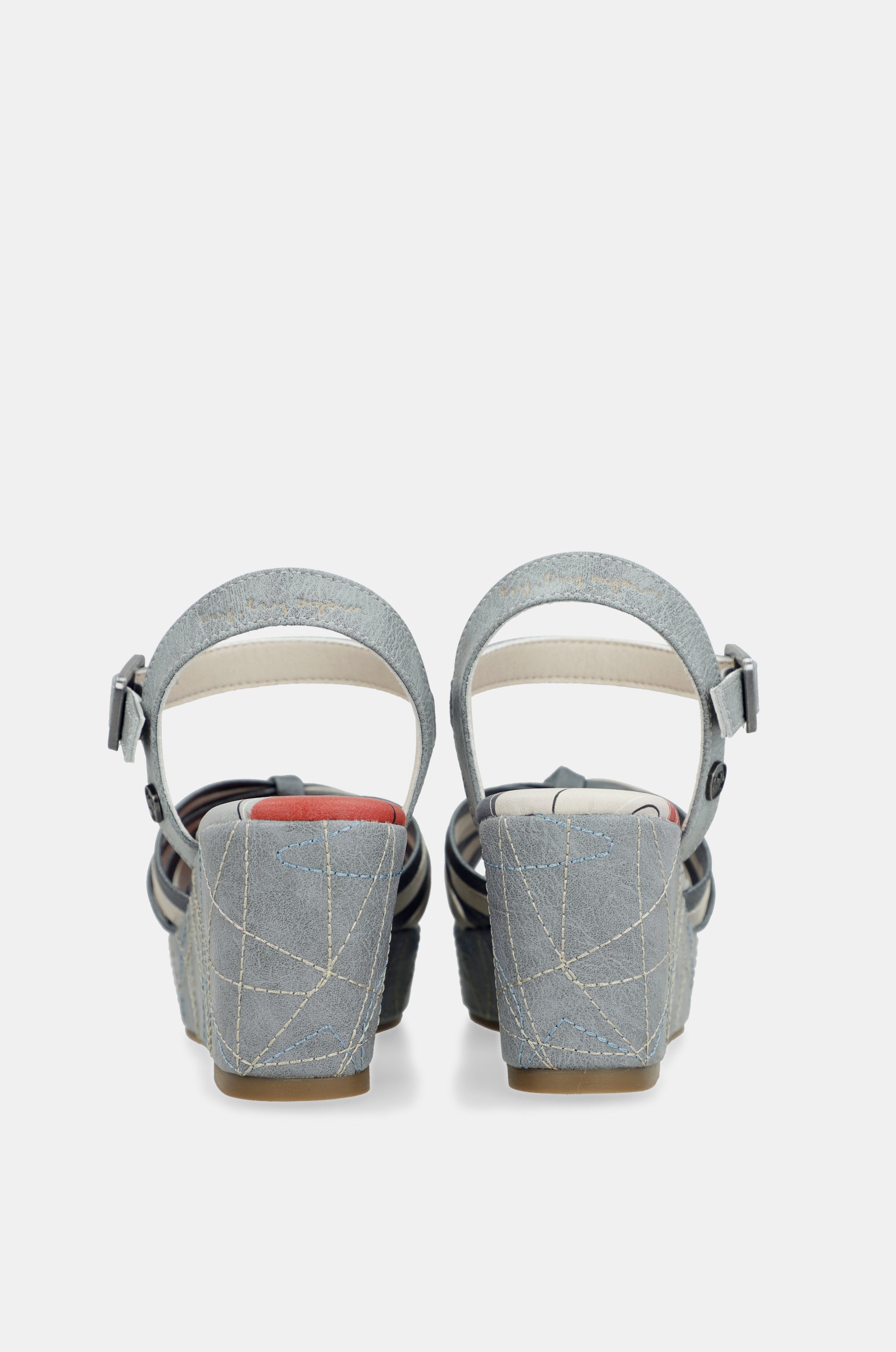 Sandalias cruzadas azul Auralis