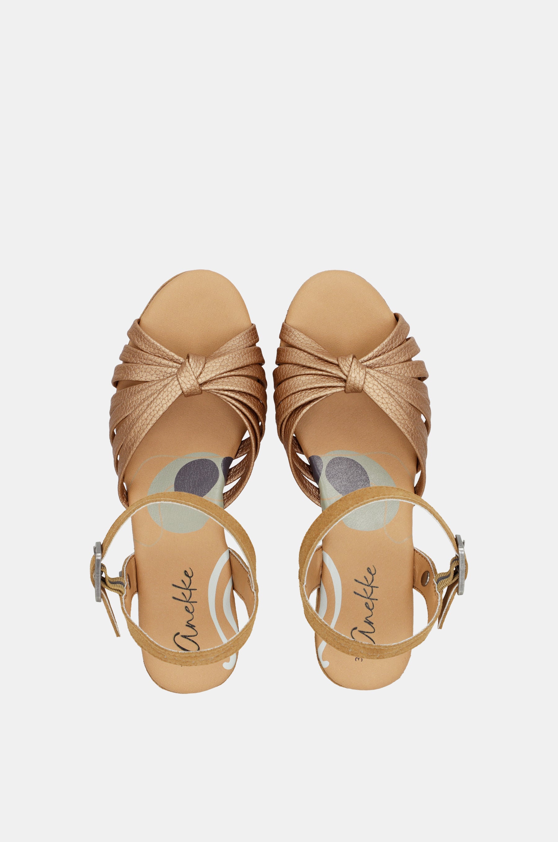 Sandalias cruzadas color canela Gaia