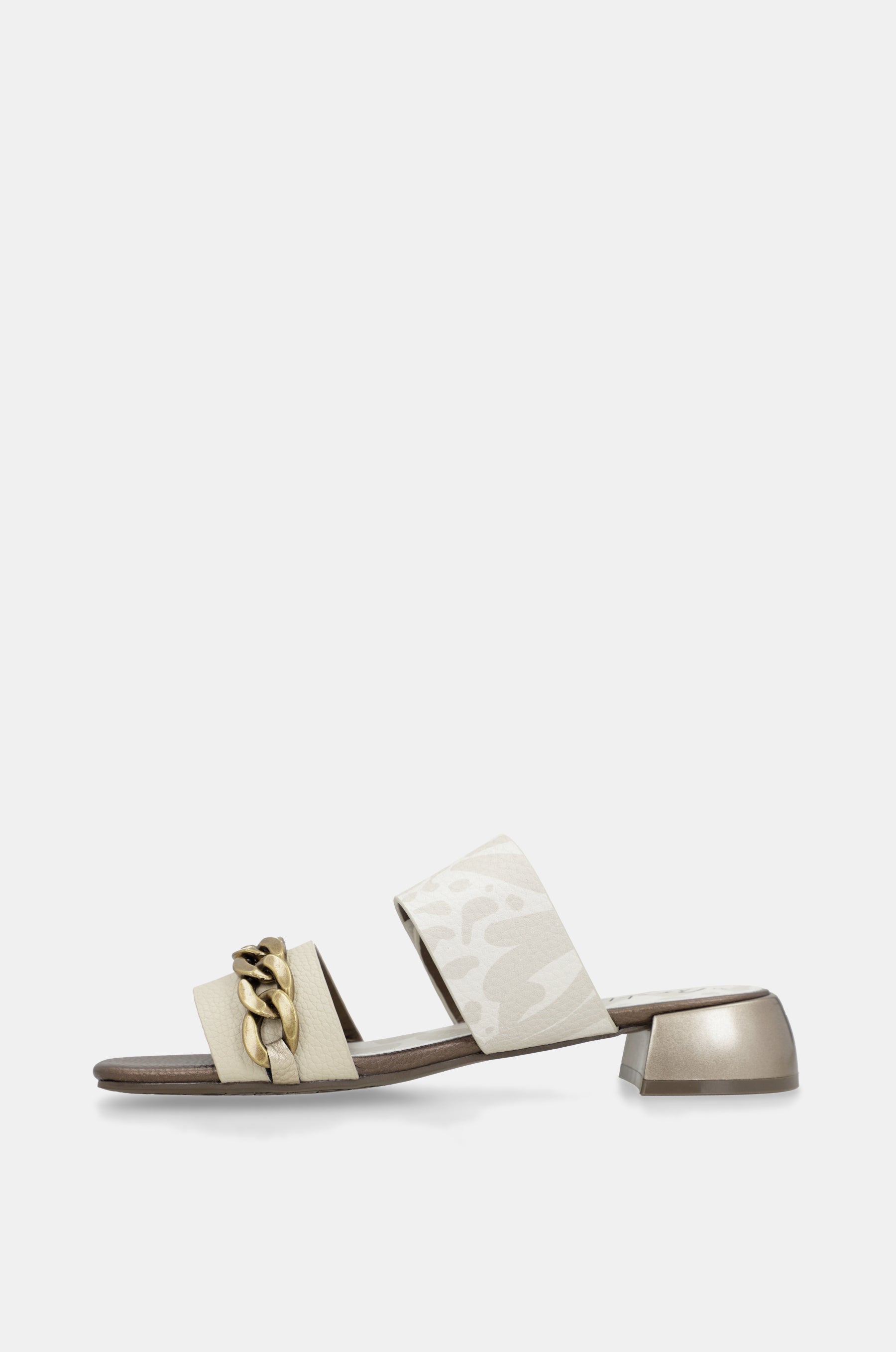 Sandalias con tacón y eslabones Gaia