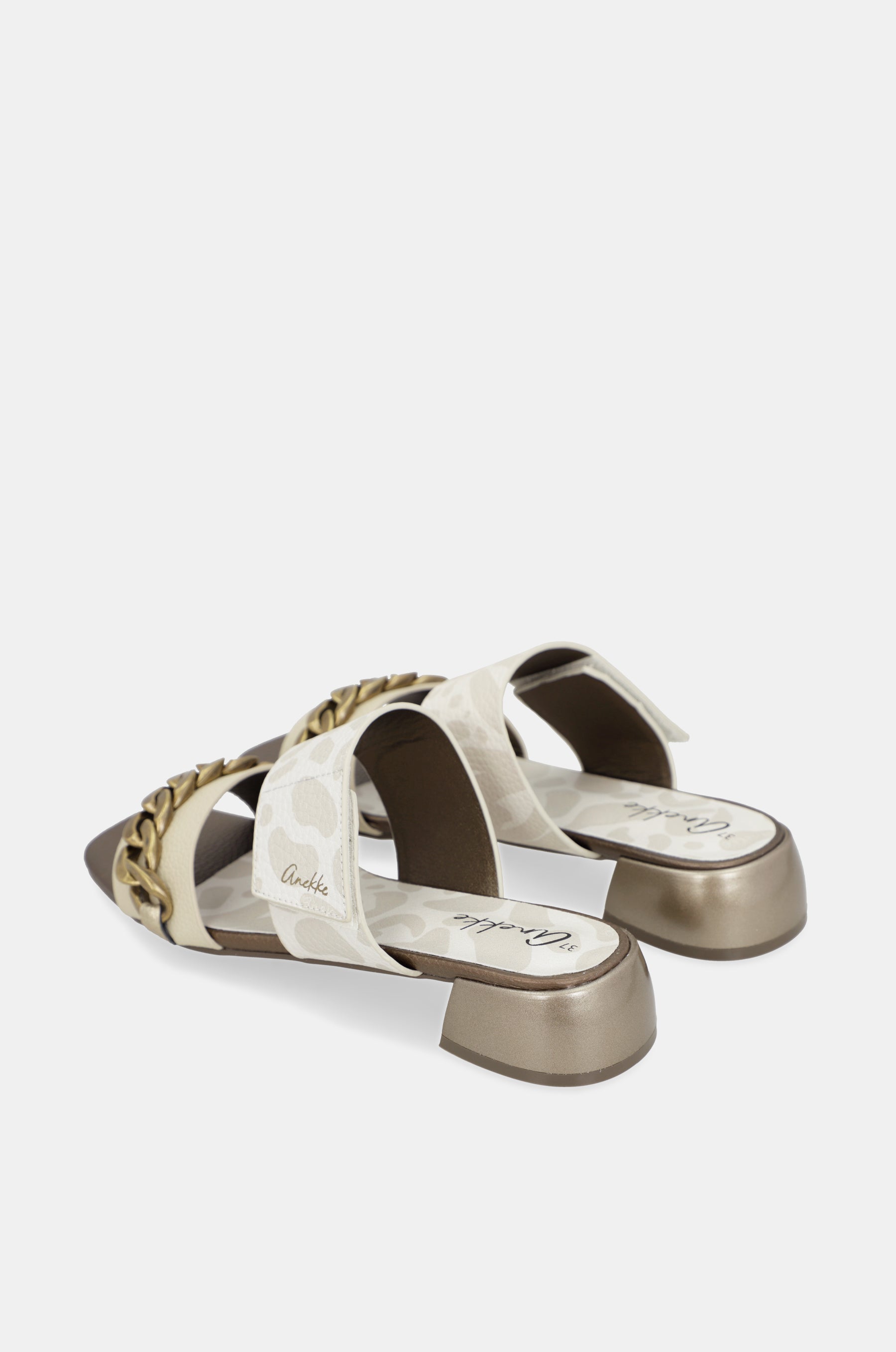 Sandalias con tacón y eslabones Gaia