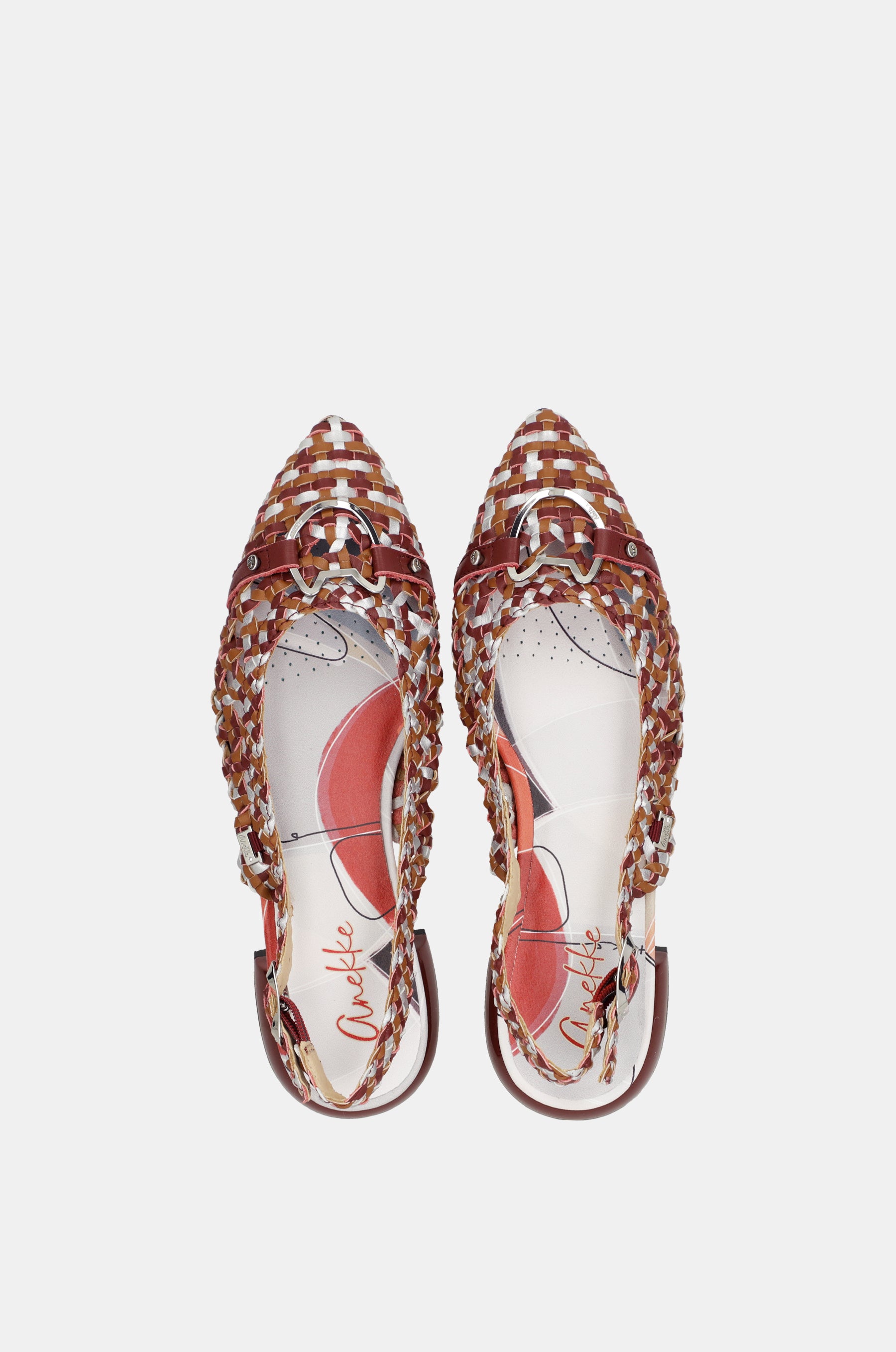 Sandalias destalonadas burdeos