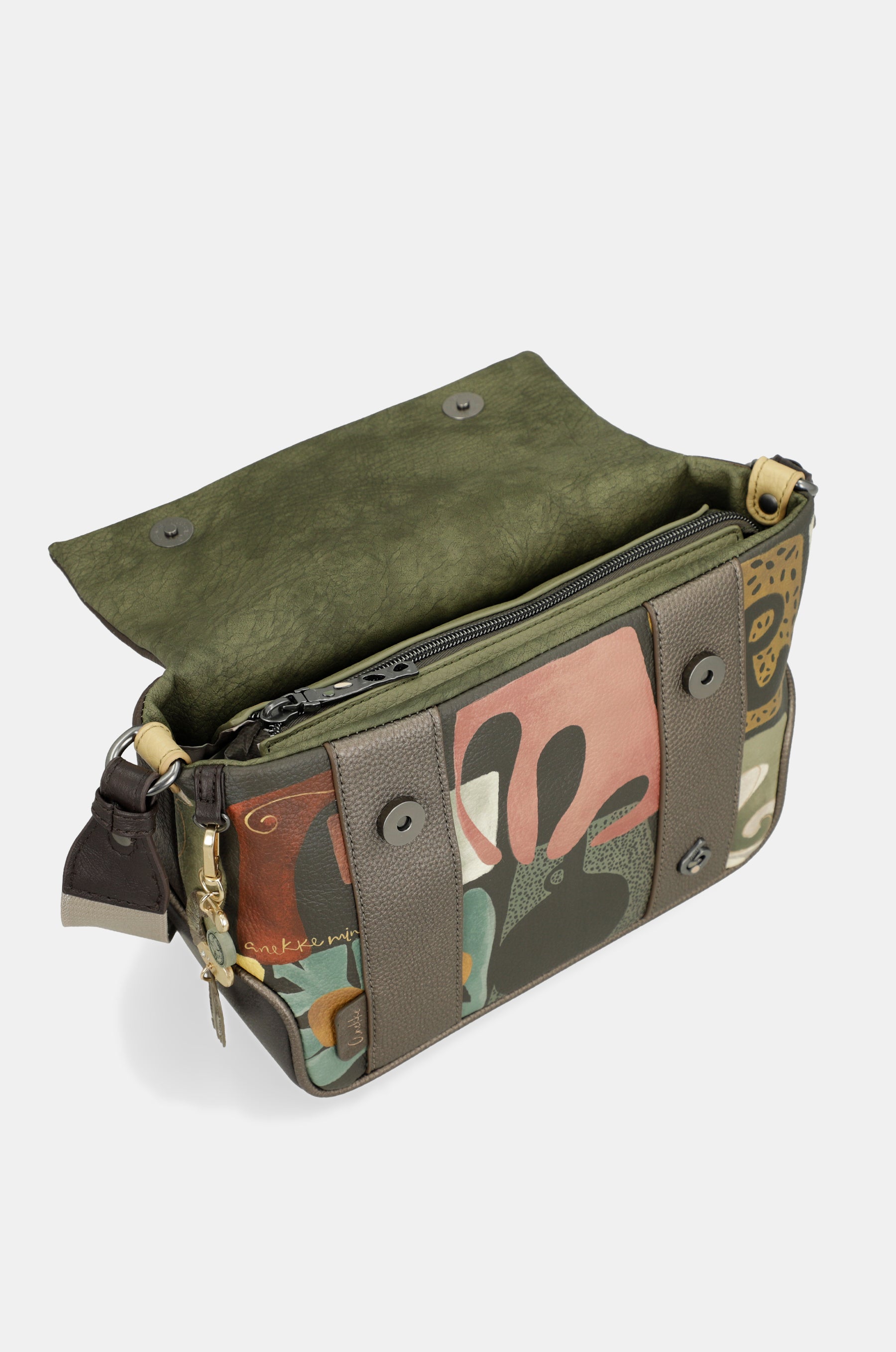 Bandolera con solapa estampada Amphora