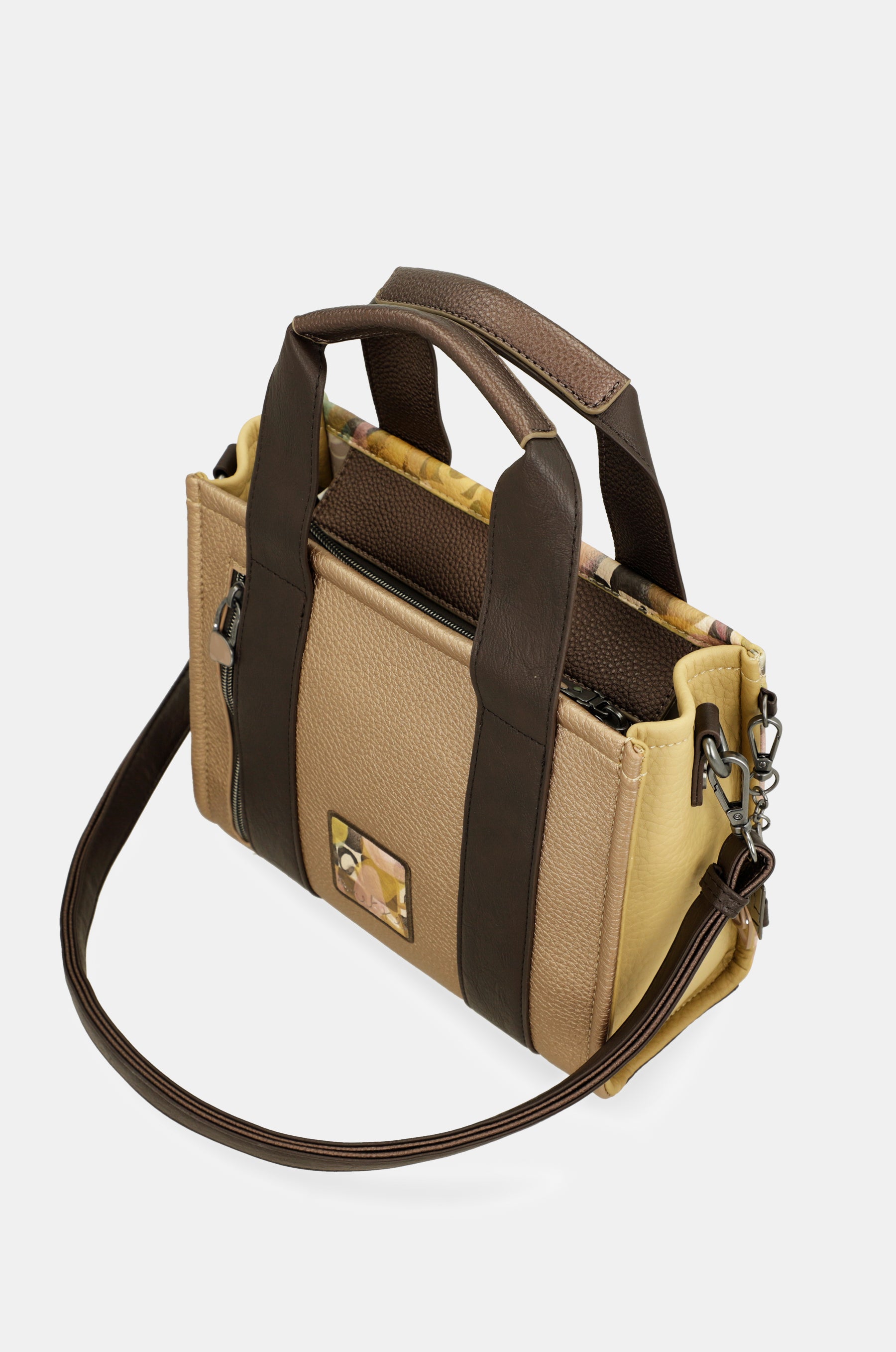 Bolso con dos asas y bandolera Bloom