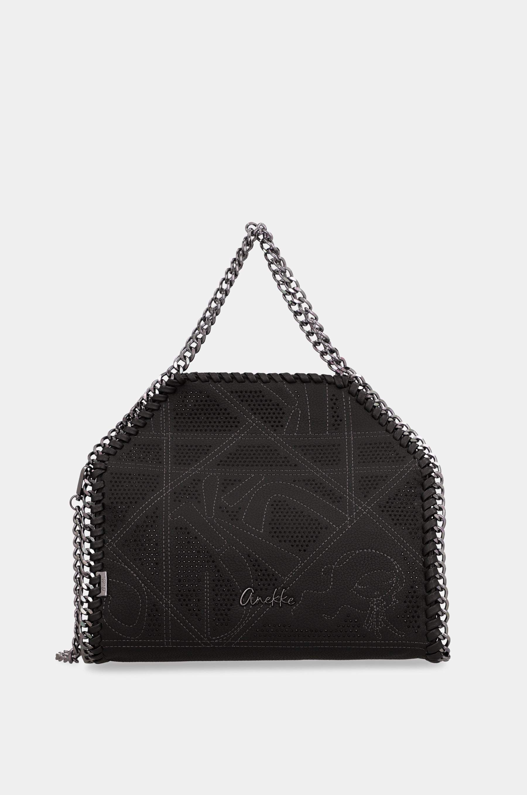 Bolso de hombro con asa metálica Iron