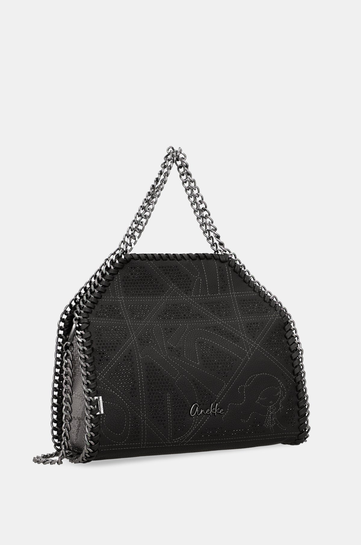 Bolso de hombro con asa metálica Iron