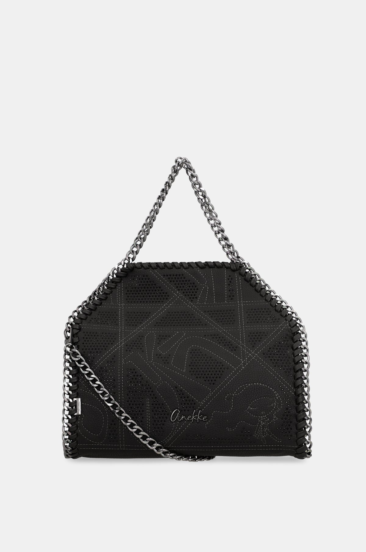 Bolso de hombro con asa metálica Iron