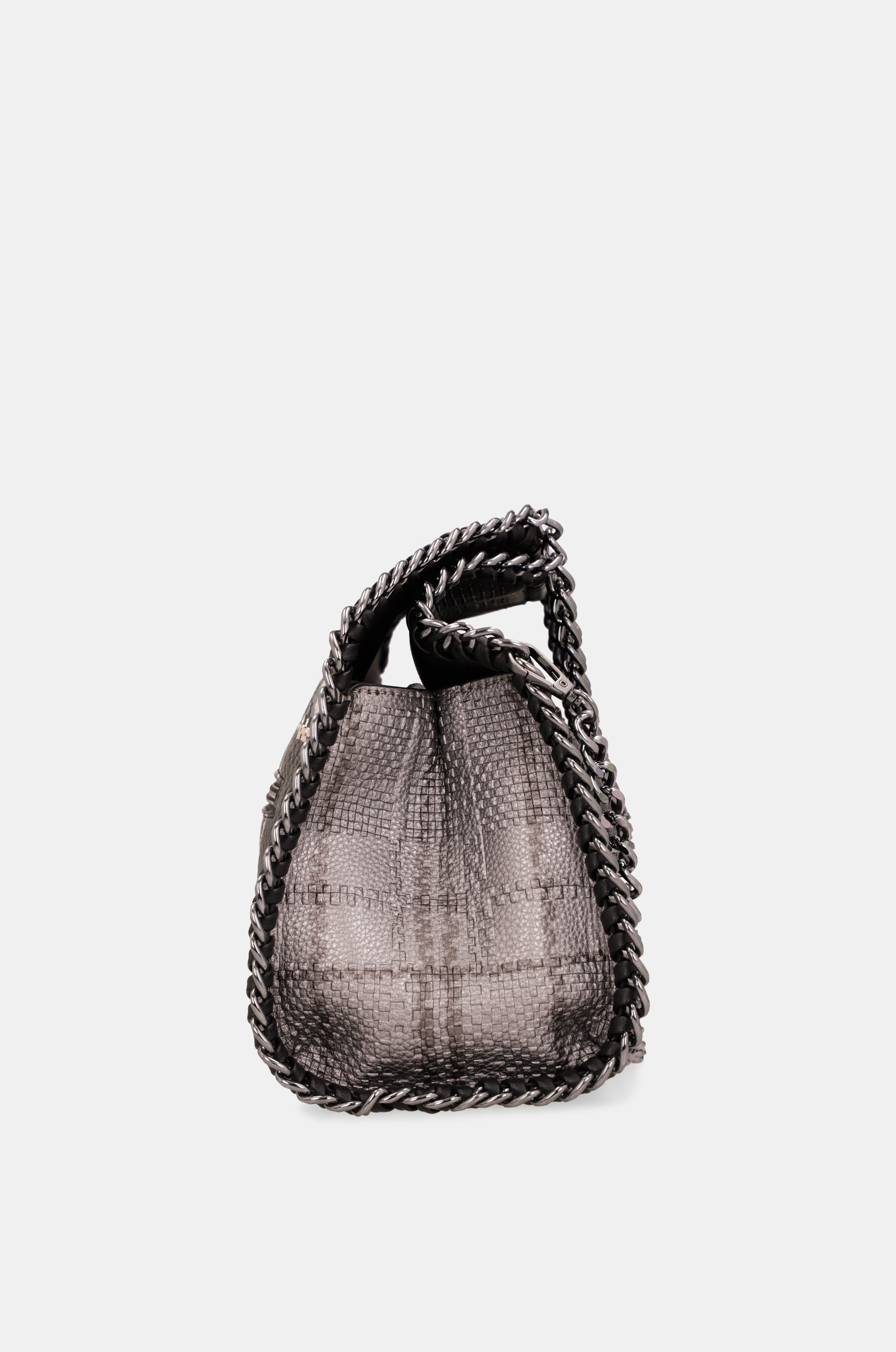 Bolso de hombro con asa metálica Iron