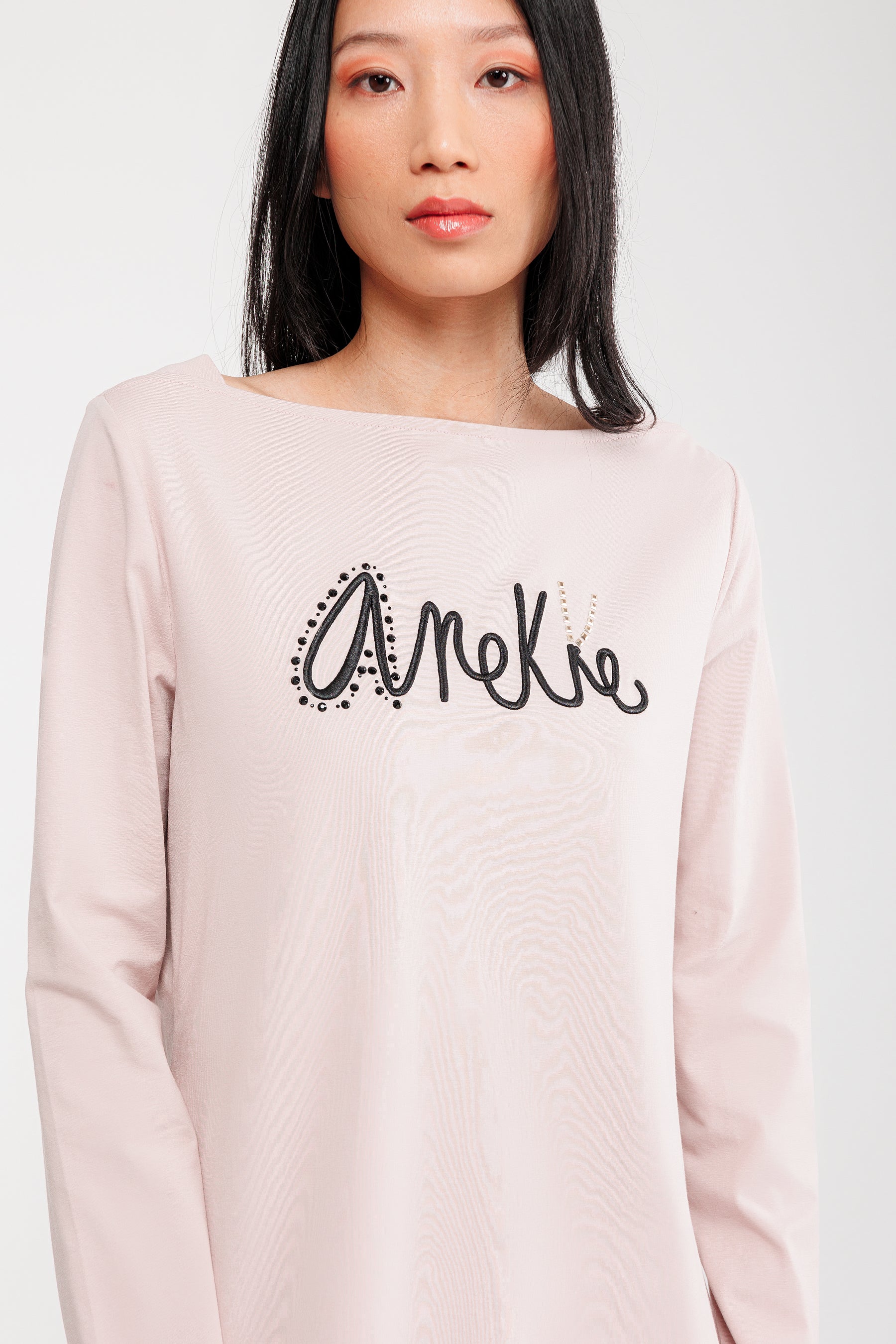Camiseta manga larga rosa