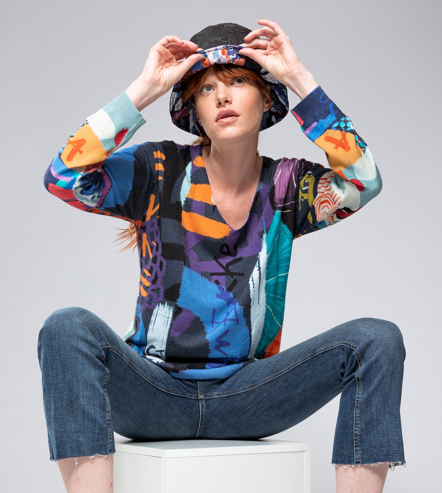 Gorro pescador estampado Kyomu