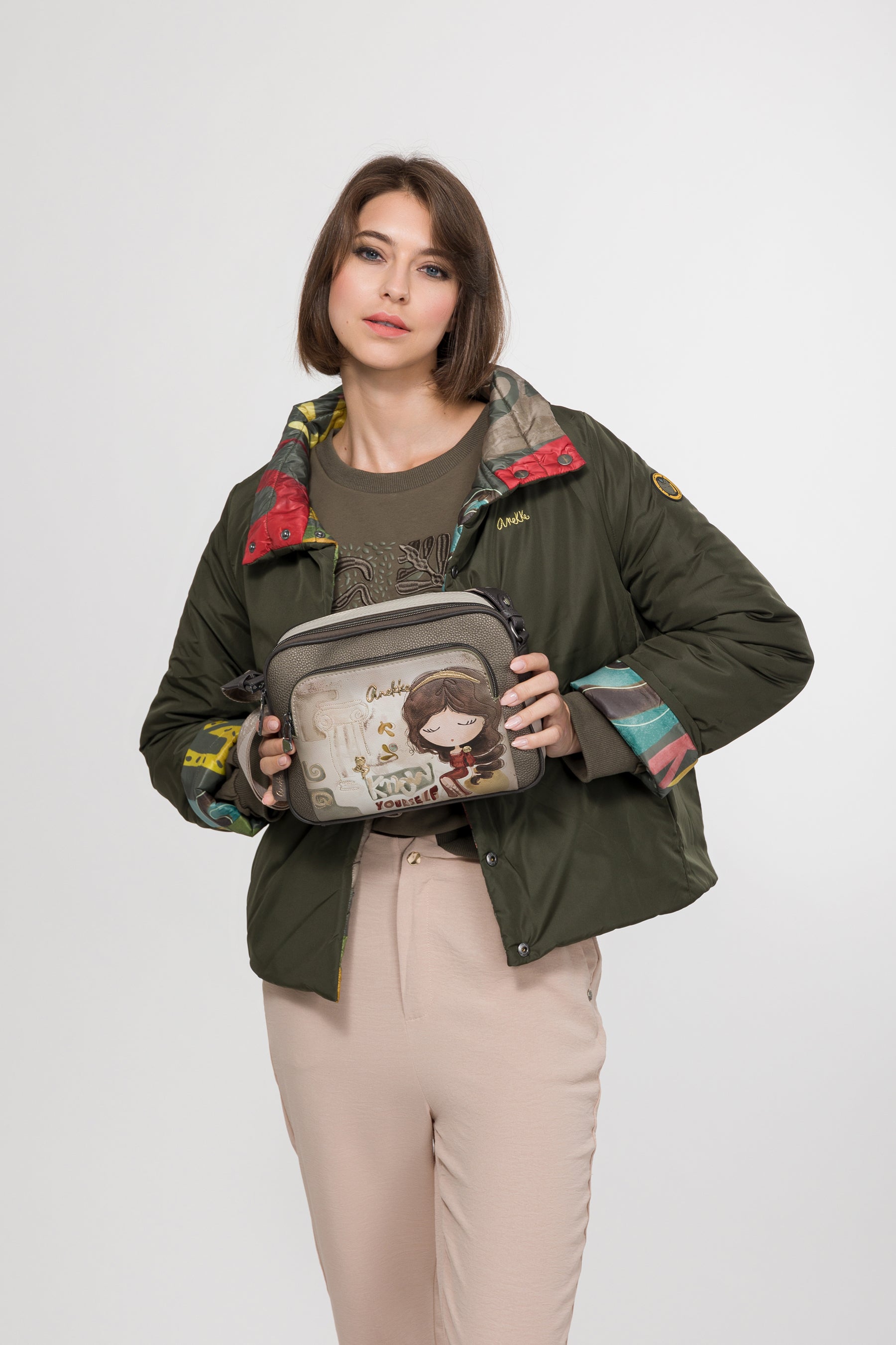 Bandolera con bolsillo frontal Muse