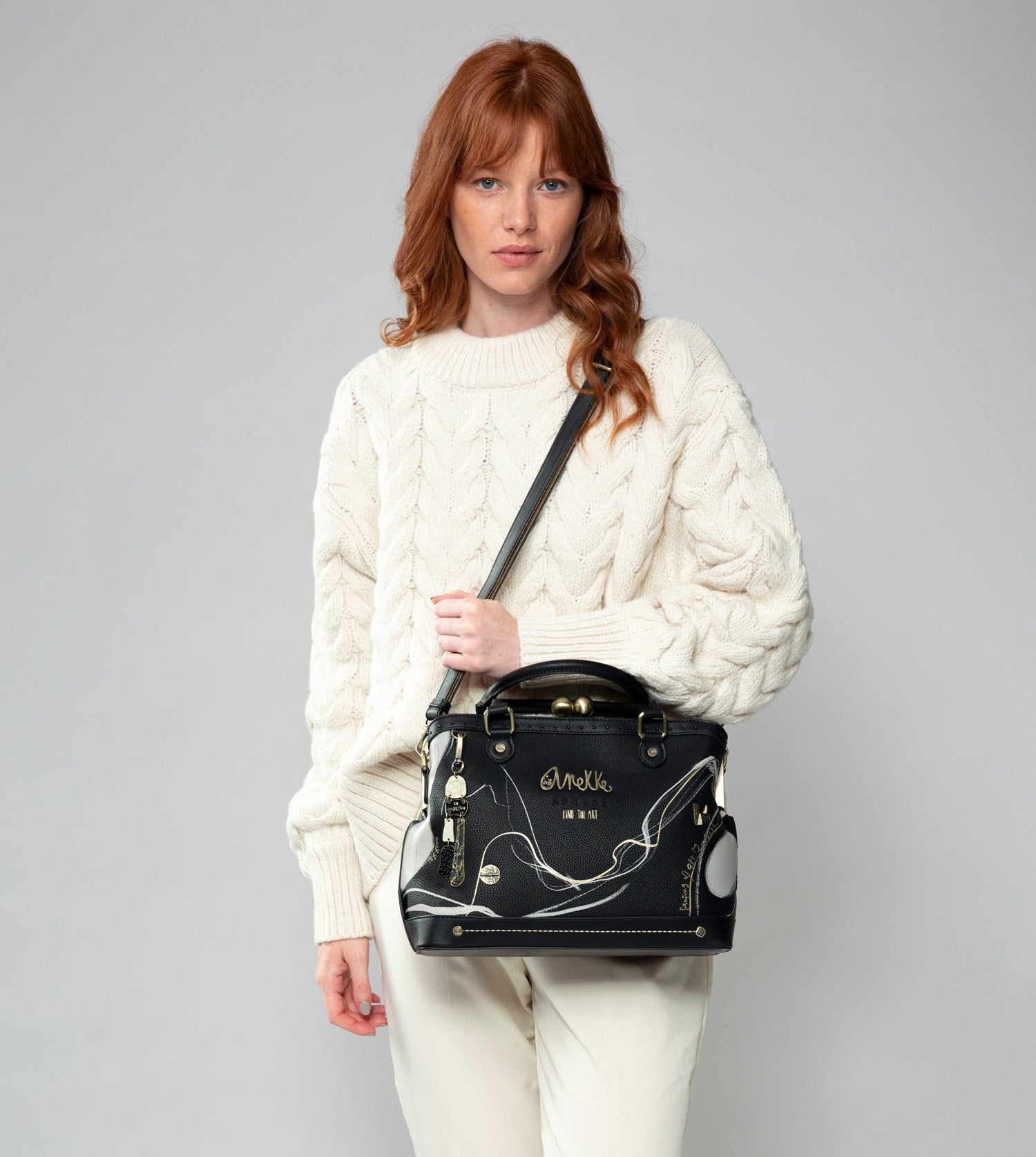 Bolso de boquilla negro Nature Shodō